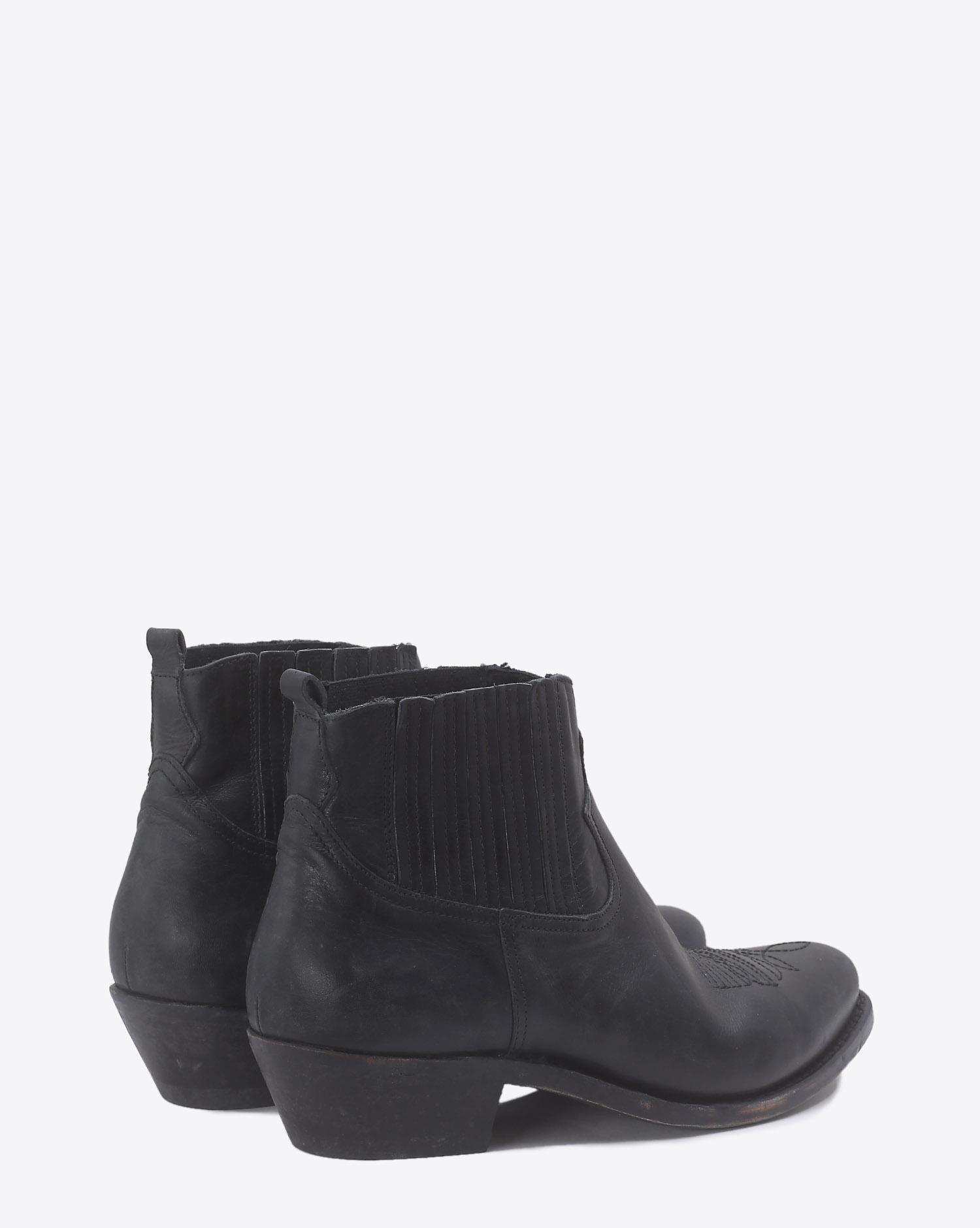 Golden Goose Woman Chaussures Pré-Collection Boots Crosby Black Leather   