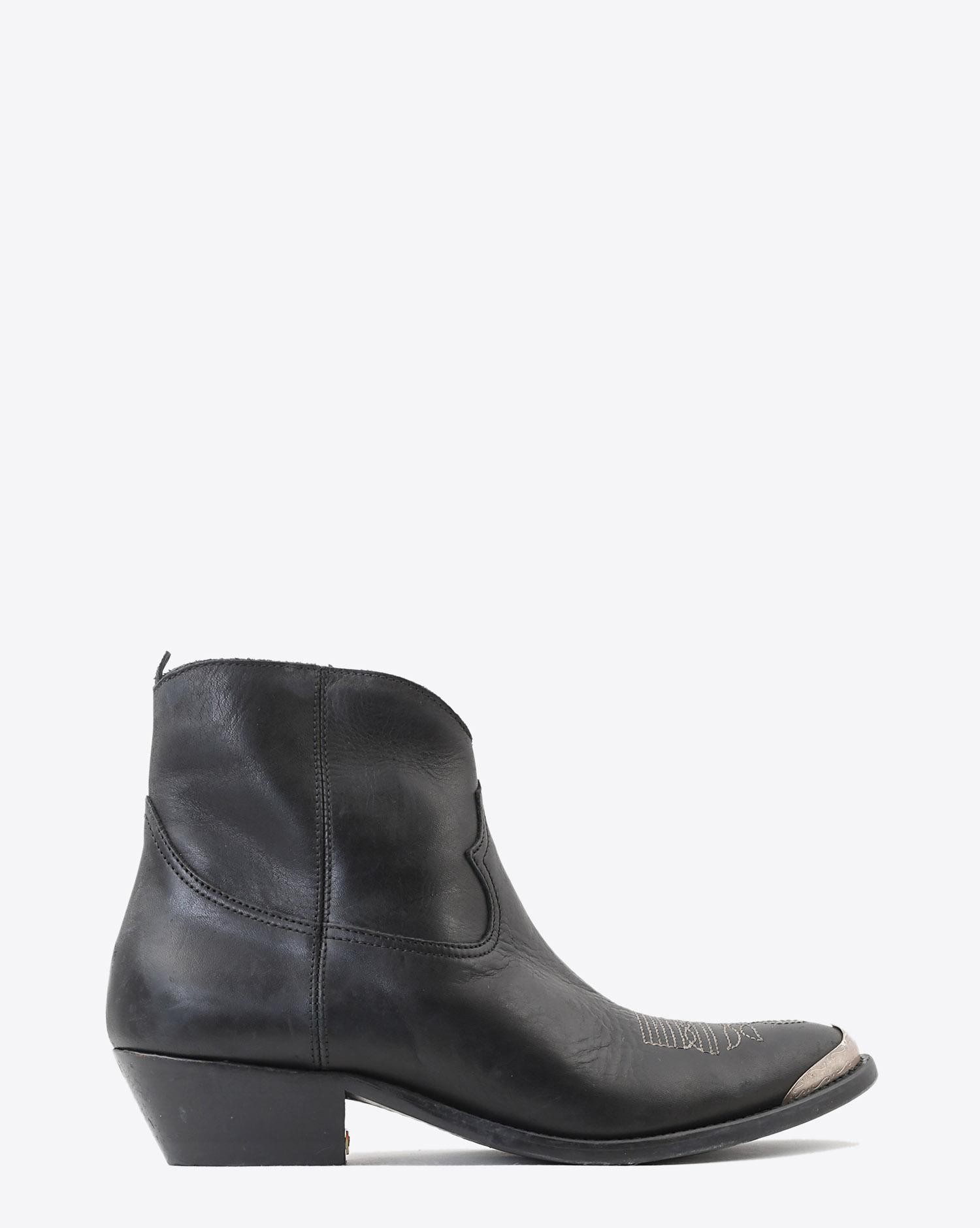 Golden Goose Woman Chaussures Pré-Collection Boots Young Black Leather   