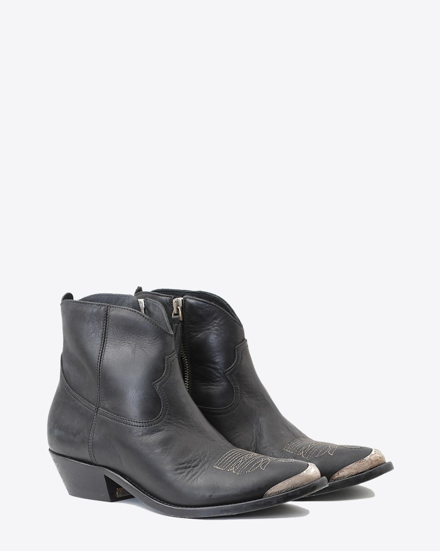 Golden Goose Woman Chaussures Pré-Collection Boots Young Black Leather   