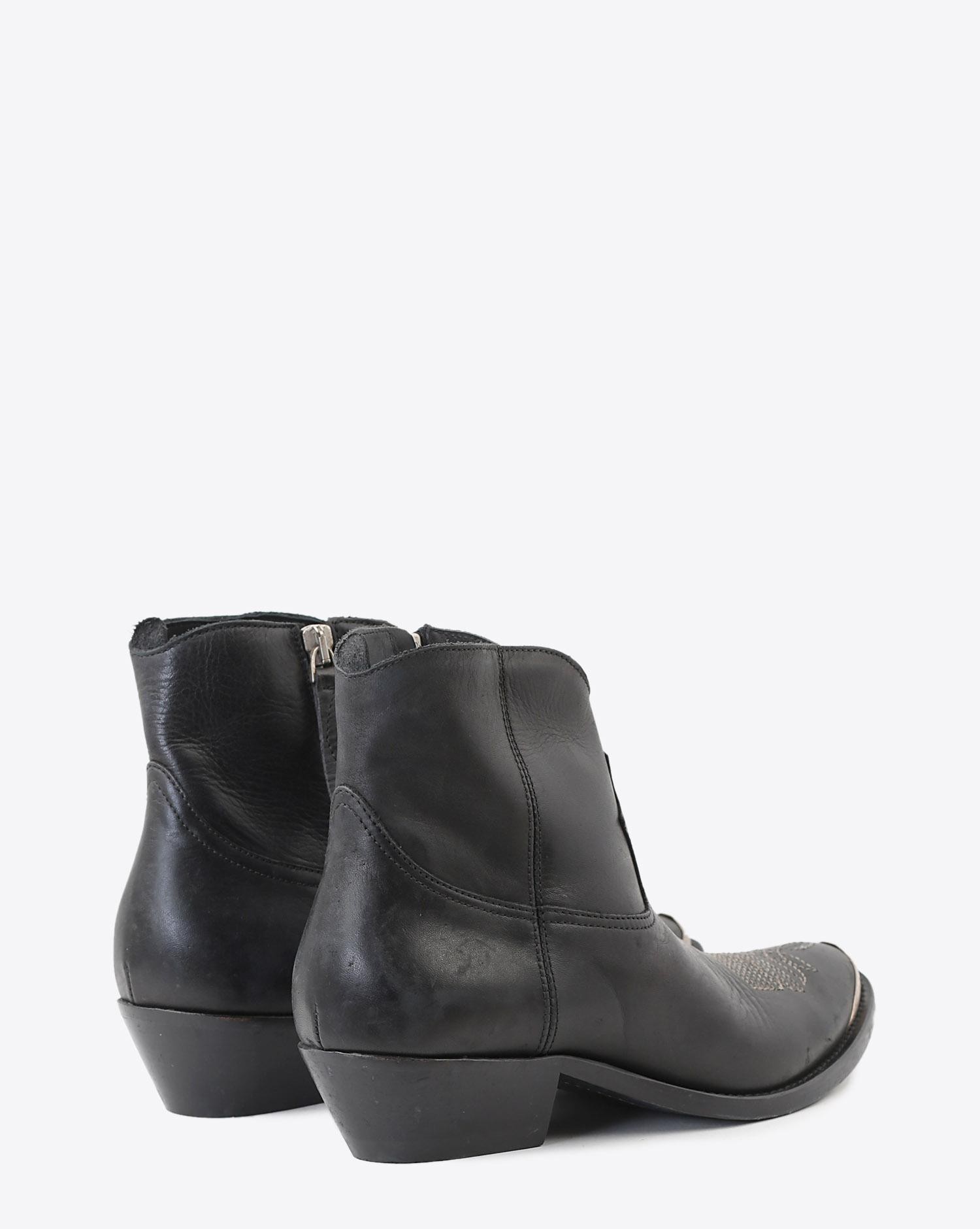 Golden Goose Woman Chaussures Pré-Collection Boots Young Black Leather   