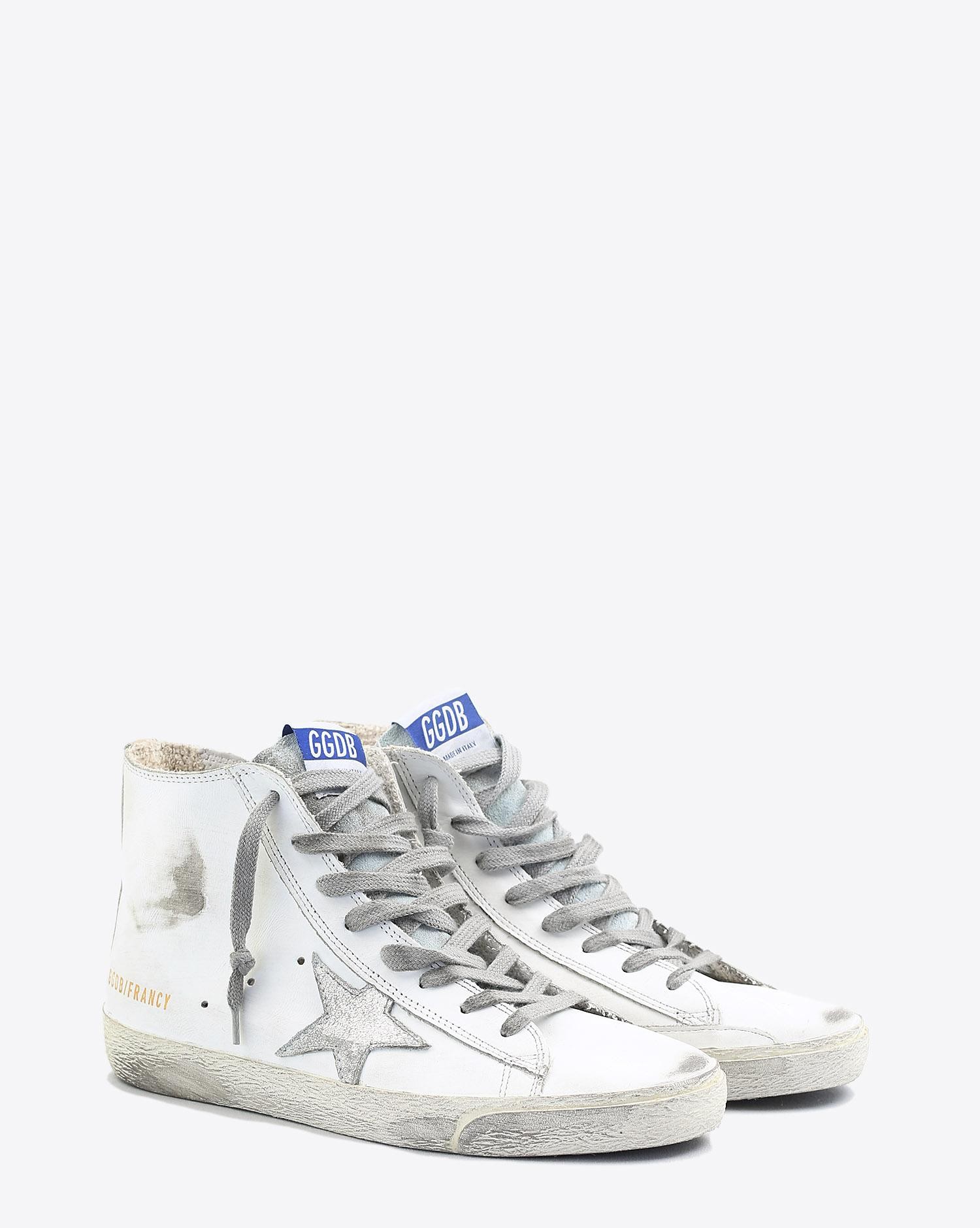 Image du produit Golden Goose Femme Sneakers Francy – White Silver Leather 10274 - 2