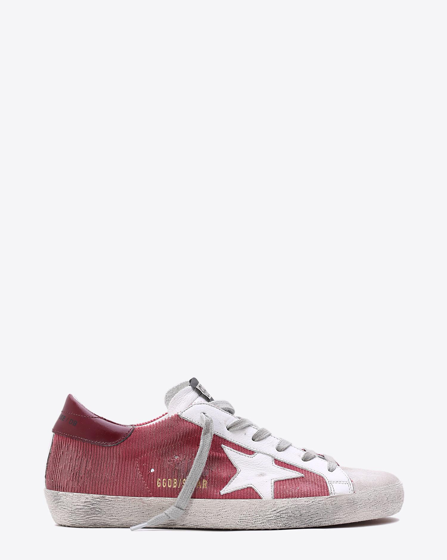 Golden Goose Woman Collection Sneakers Superstar Brick Corduroy  White Star   