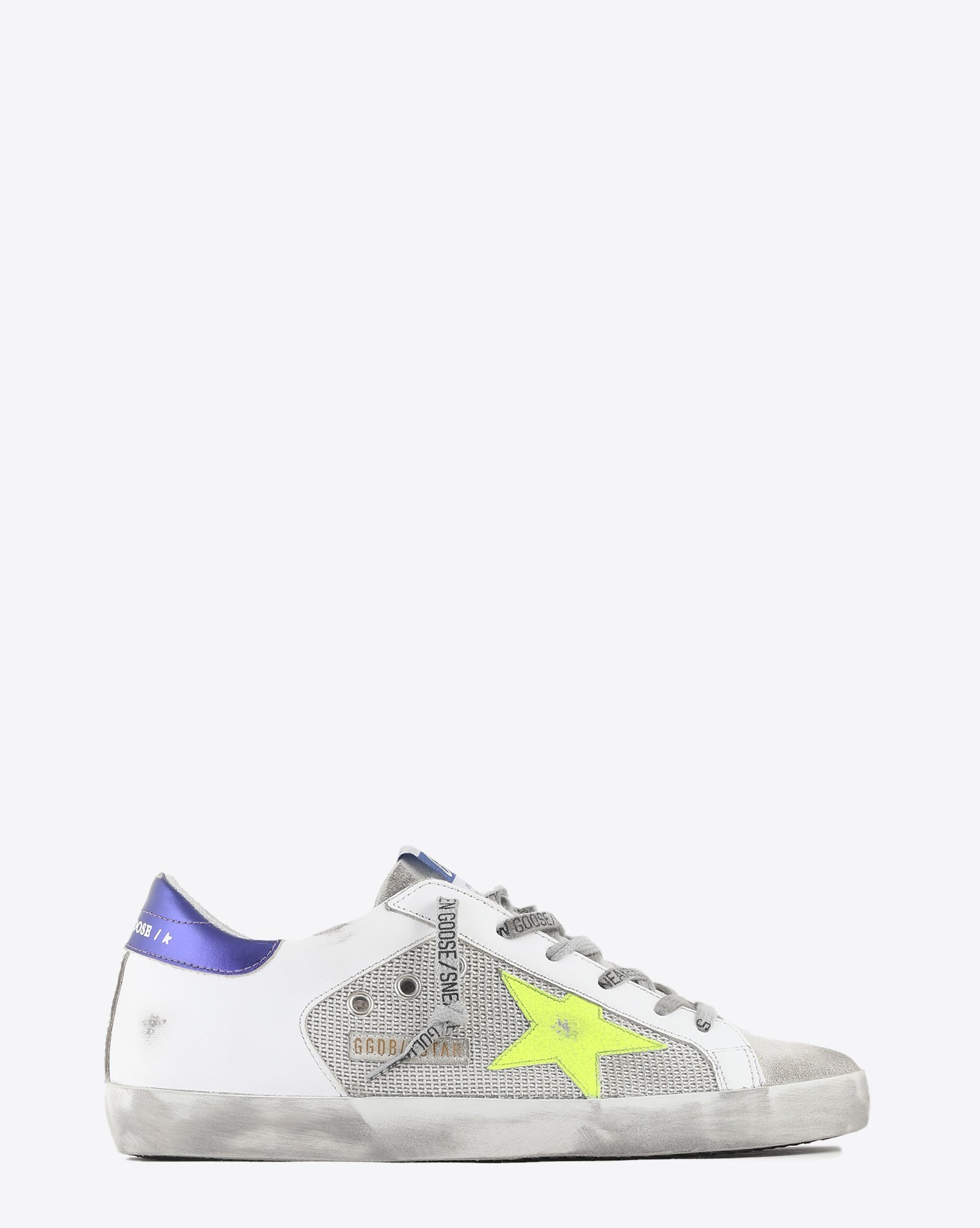 Image du produit Golden Goose Woman Collection Sneakers Super-Star - Light Silver Yellow Fluo Purple 80914