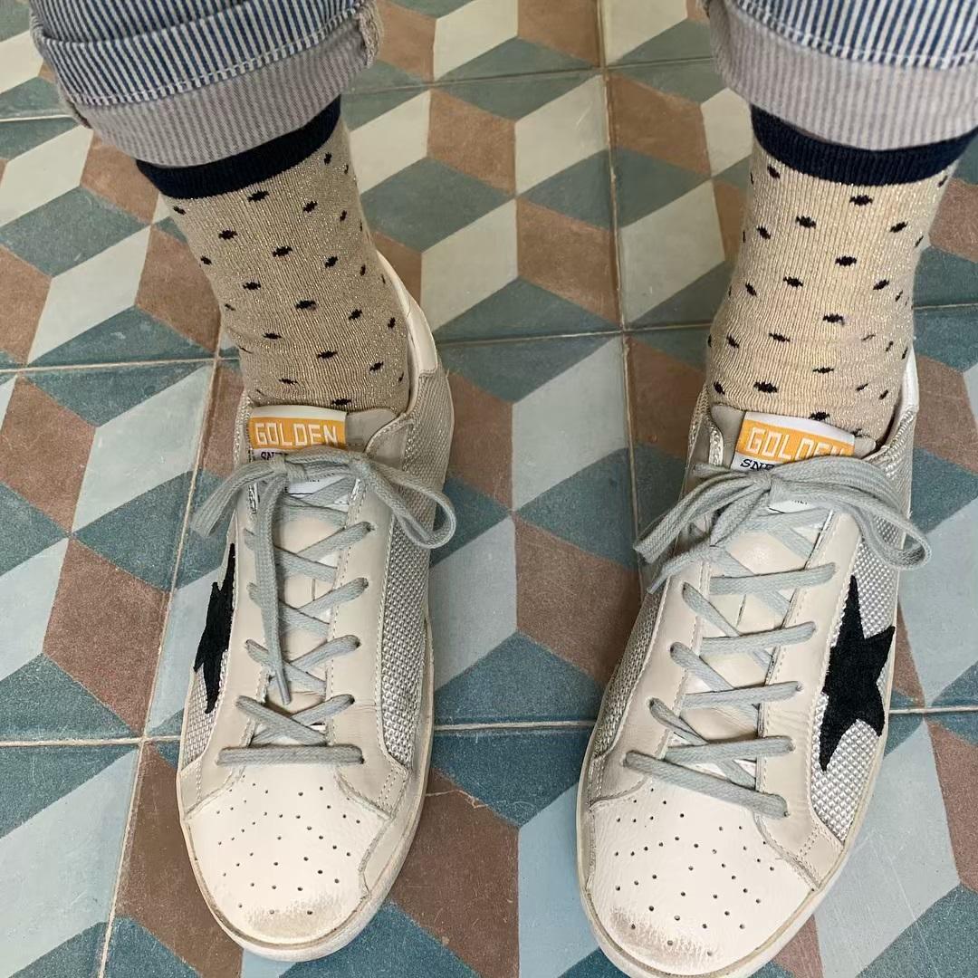 golden goose grey cord gum