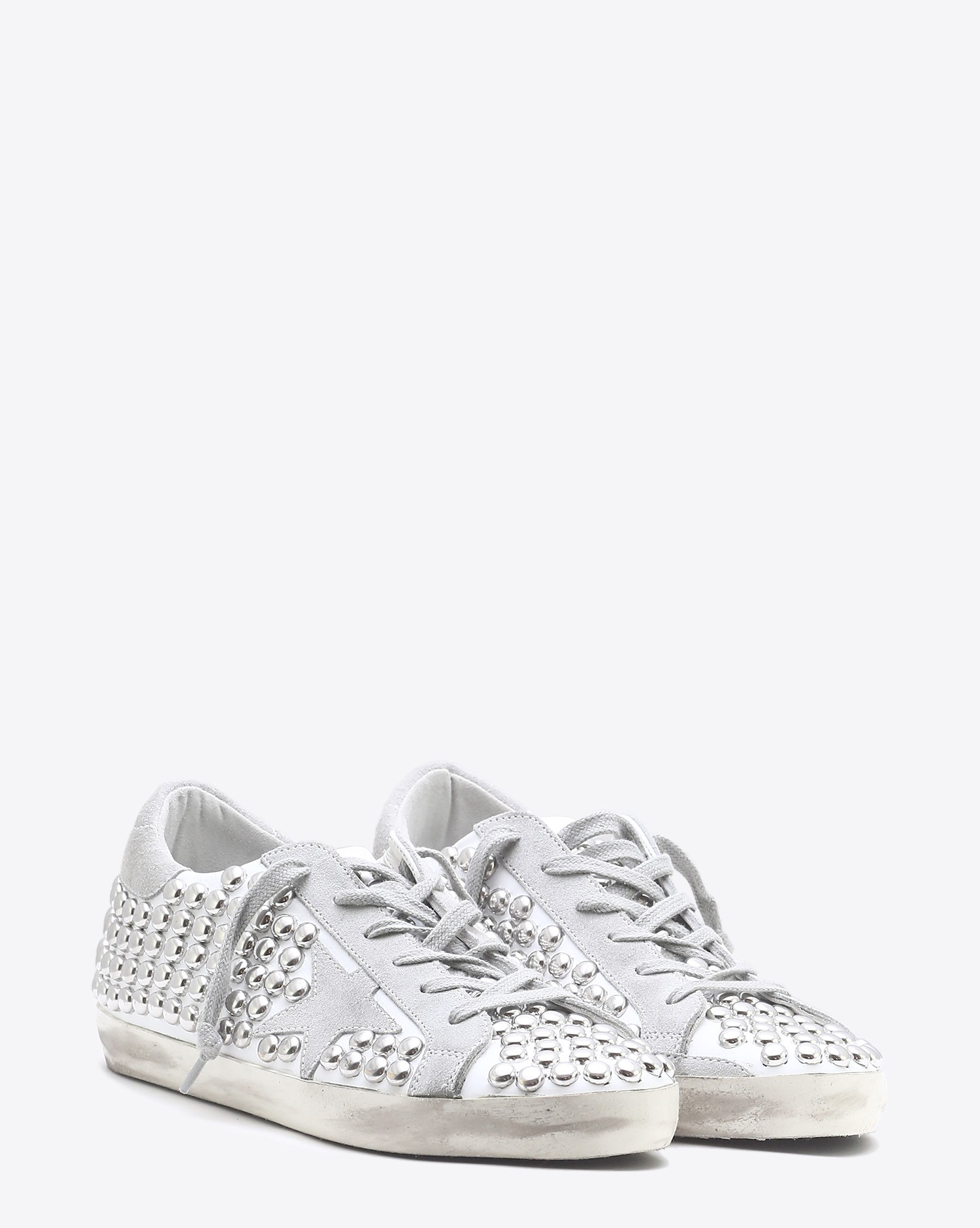 Golden Goose Woman Permanent Sneakers Superstar - Old White Studs 