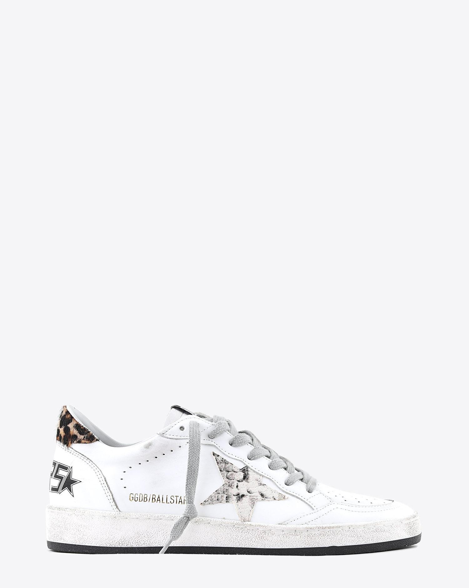 Image du produit Golden Goose Woman Pré-Collection Sneakers Ball Star - White Leather - Pythone Rock Star  