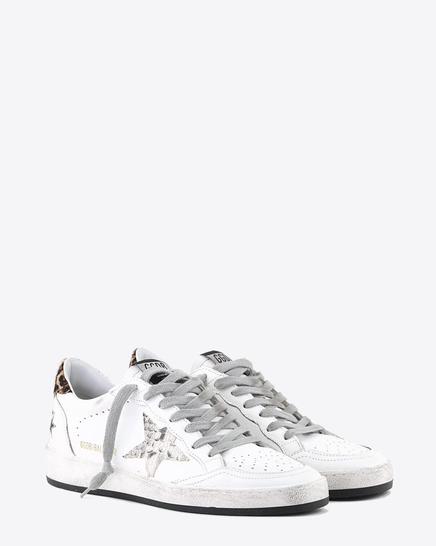 Image du produit Golden Goose Woman Pré-Collection Sneakers Ball Star - White Leather - Pythone Rock Star   - 2