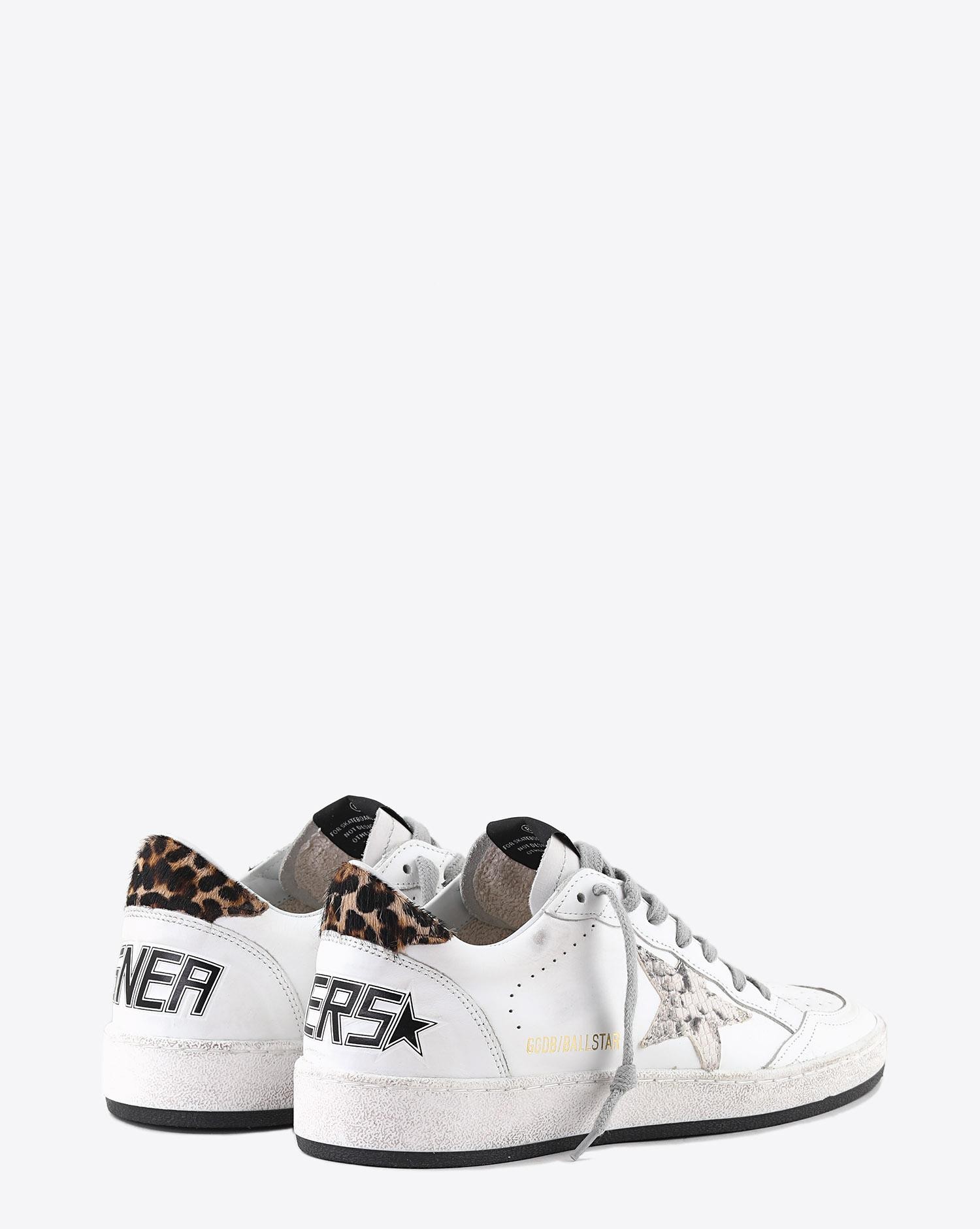 Image du produit Golden Goose Woman Pré-Collection Sneakers Ball Star - White Leather - Pythone Rock Star   - 3