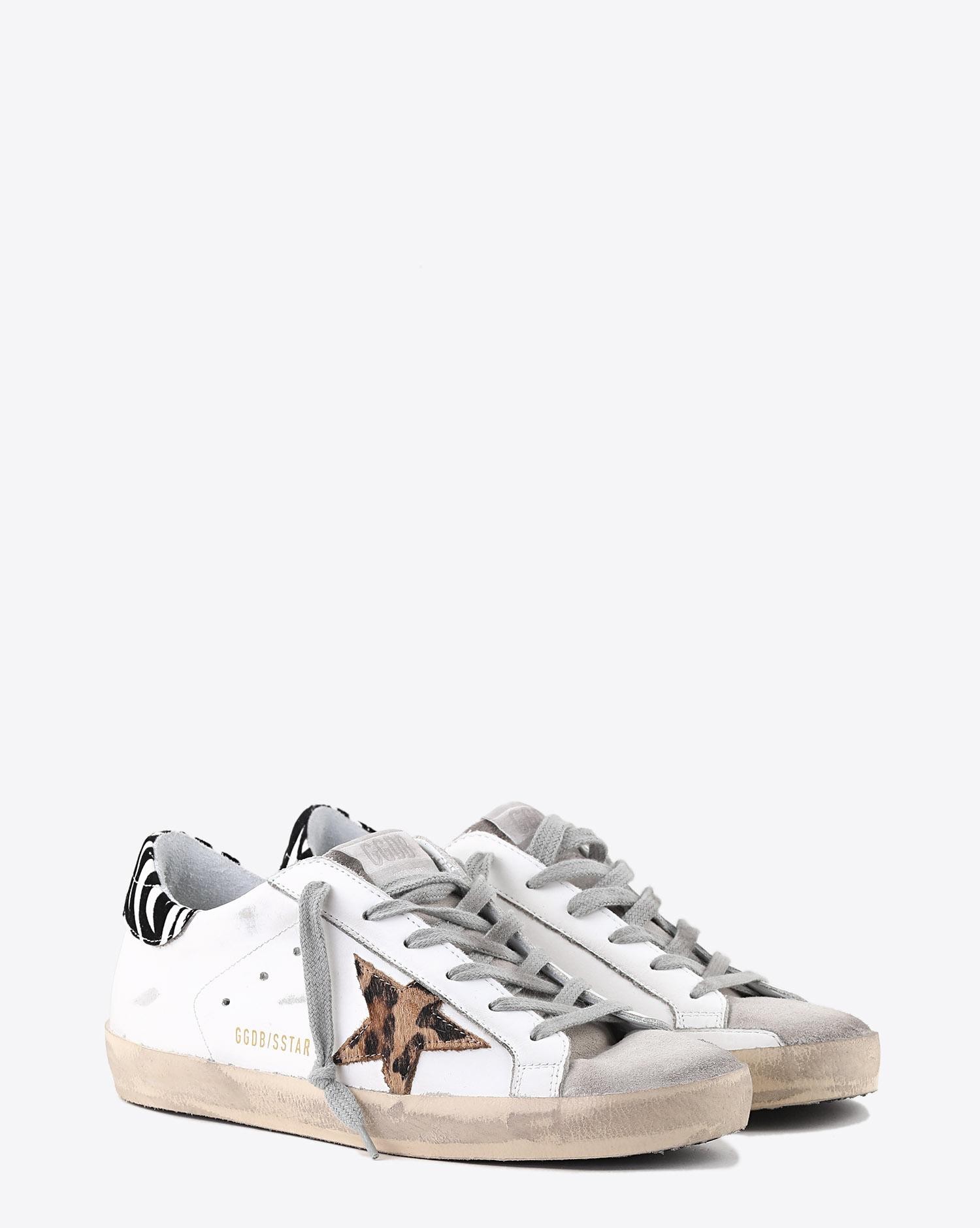 Image du produit Golden Goose Woman Pré-Collection Sneakers Superstar - White Leather - Pony Leo Star - Zigger Details   - 2