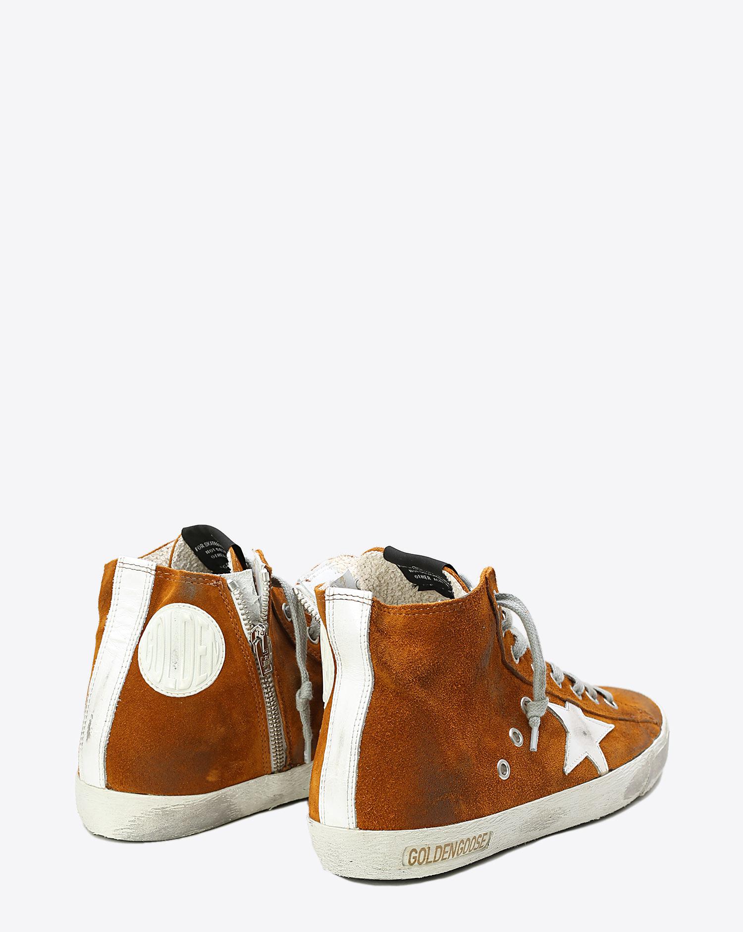 Golden Goose Woman Pré-Collection Sneakers Francy Caramel Suede   