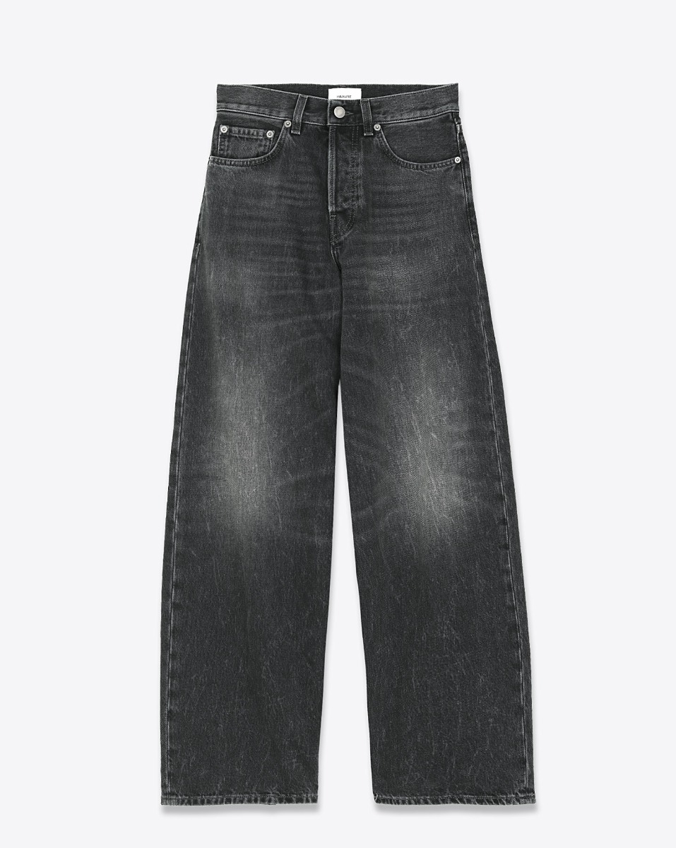 Jean Bethany Haikure en denim noir d&eacute;lav&eacute; d&eacute;lavage &laquo; Authentic Black Wash &raquo;. Vue de face. 