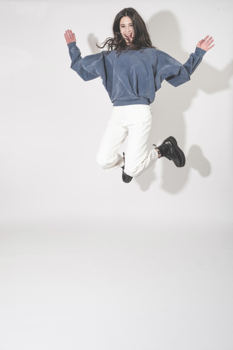 Jean Betty Bull Haikure en coton blanc Off White.