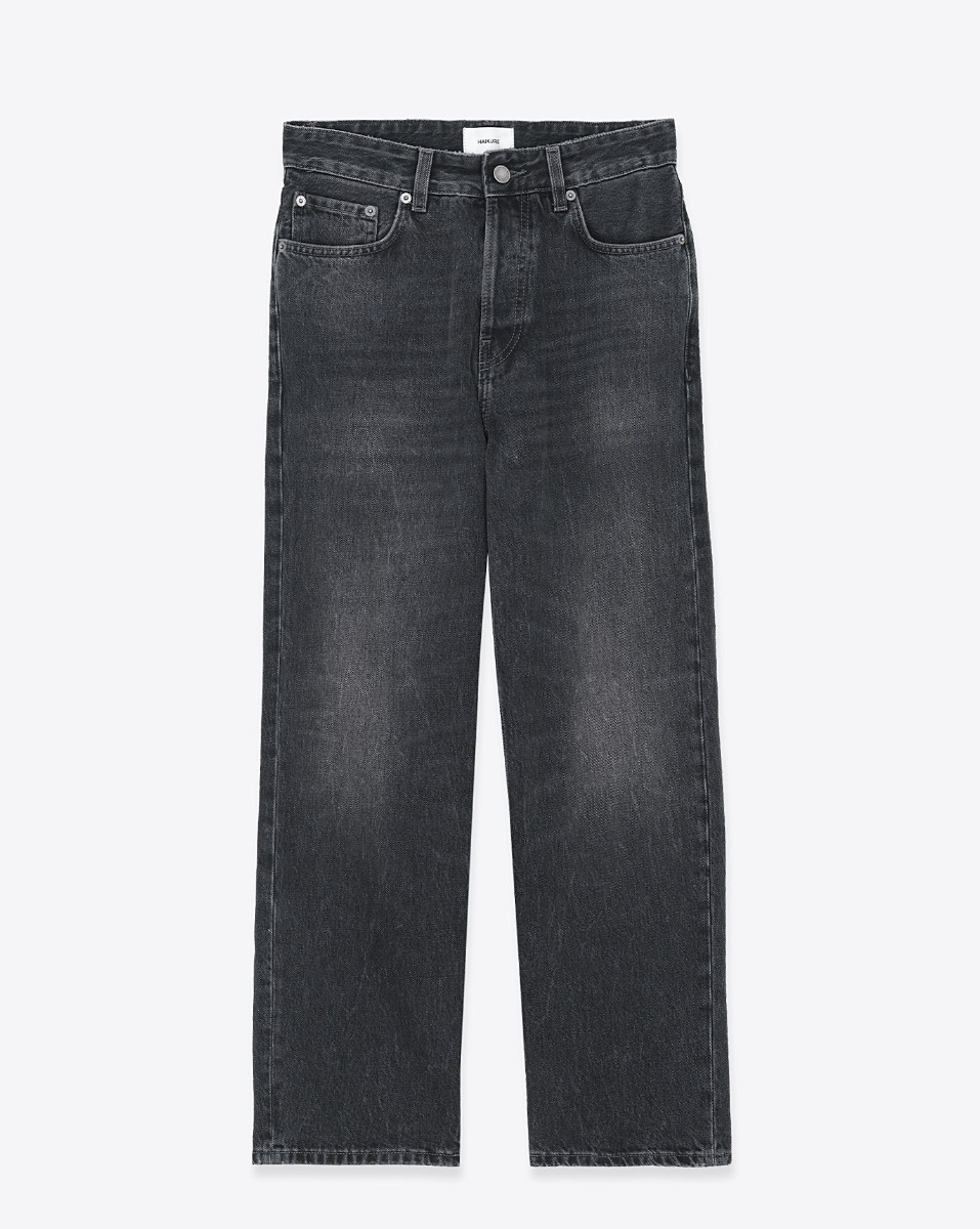 Jean Betty Haikure noir d&eacute;lav&eacute; Authentic Wash Black. Vue de face.