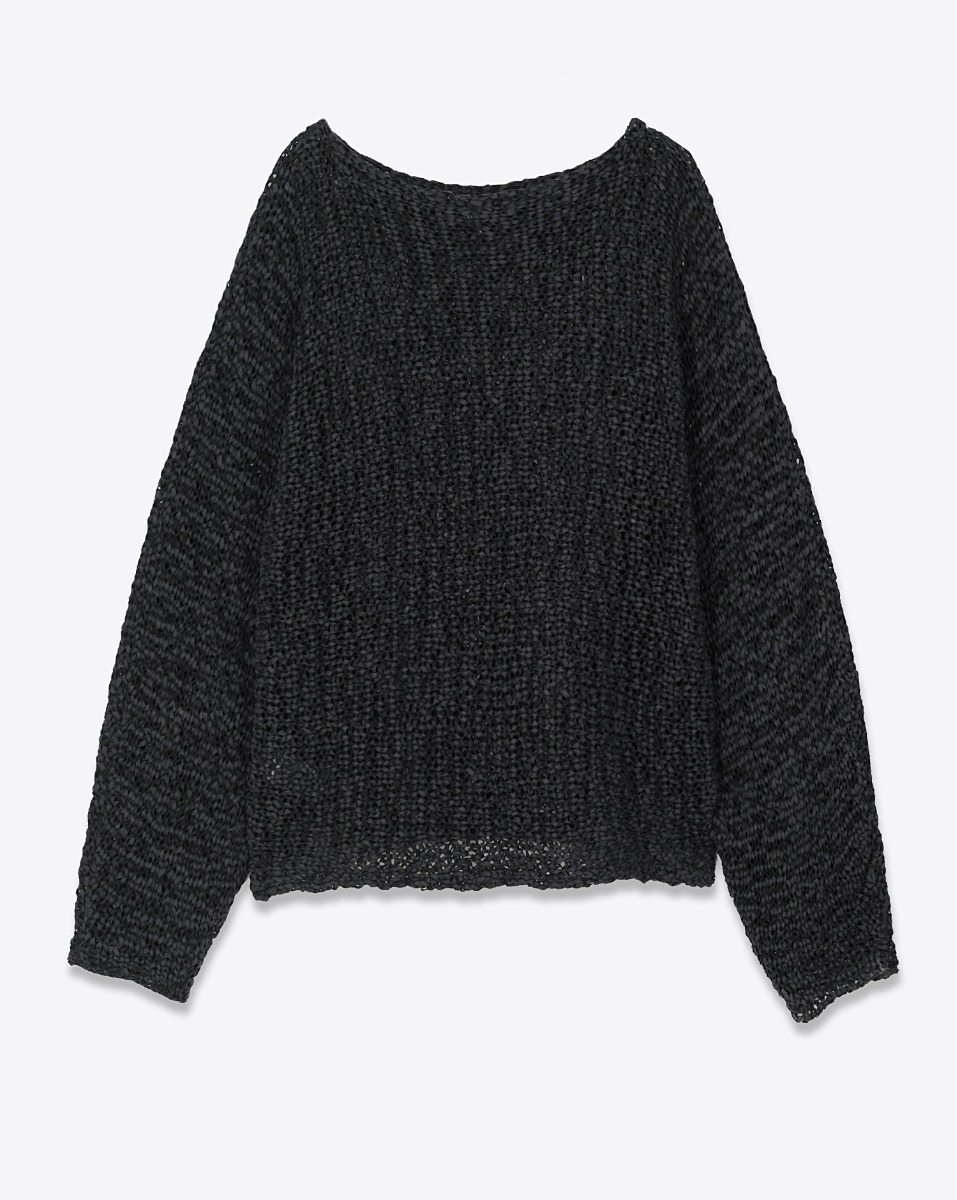 Pull Jenna Haikure en r&eacute;sille noire. Vue de dos.