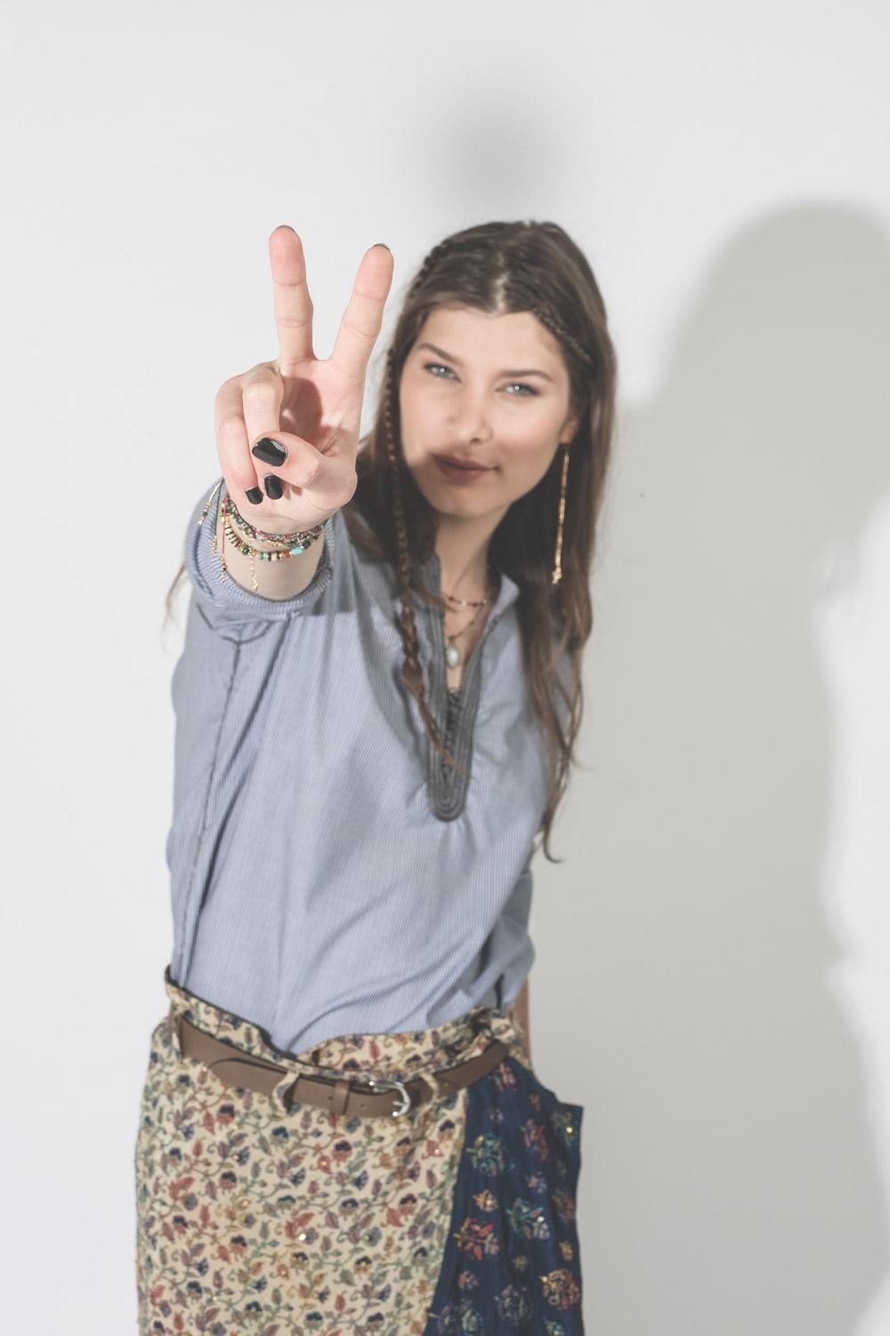 Image du produit Hand.So.On Chemise ARTHUR - Coton Coutil Bleu   - 3