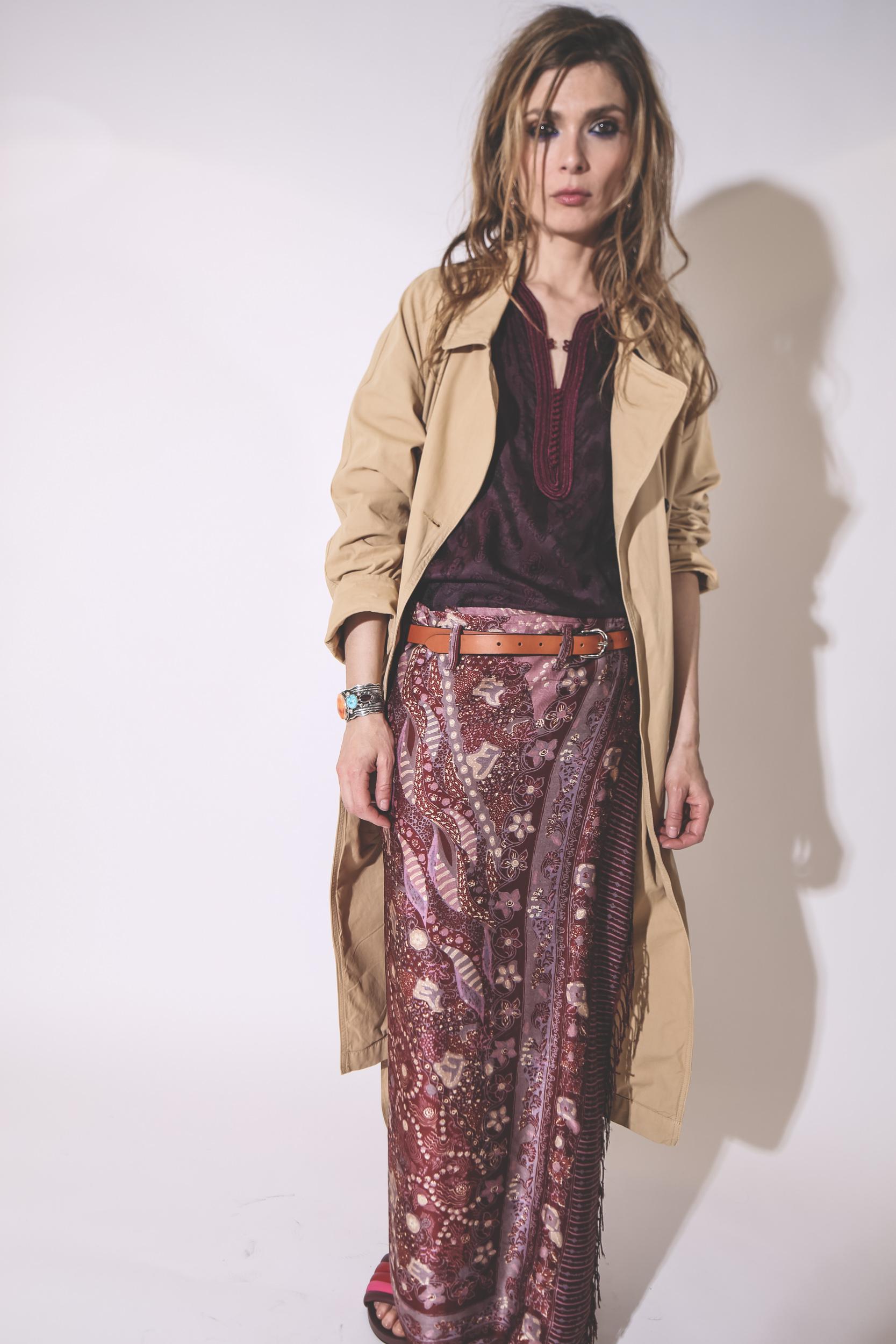 Hand.So.On Jupe Janine 641 - Burgundy  