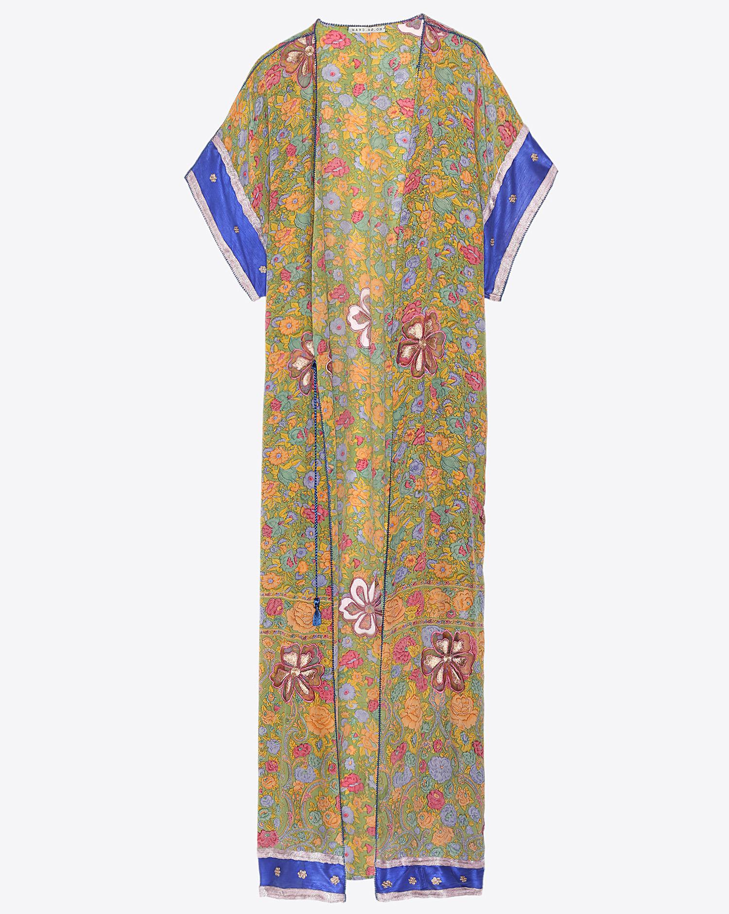 Hand.So.On Kimono Long 677 - Fleurs multico   