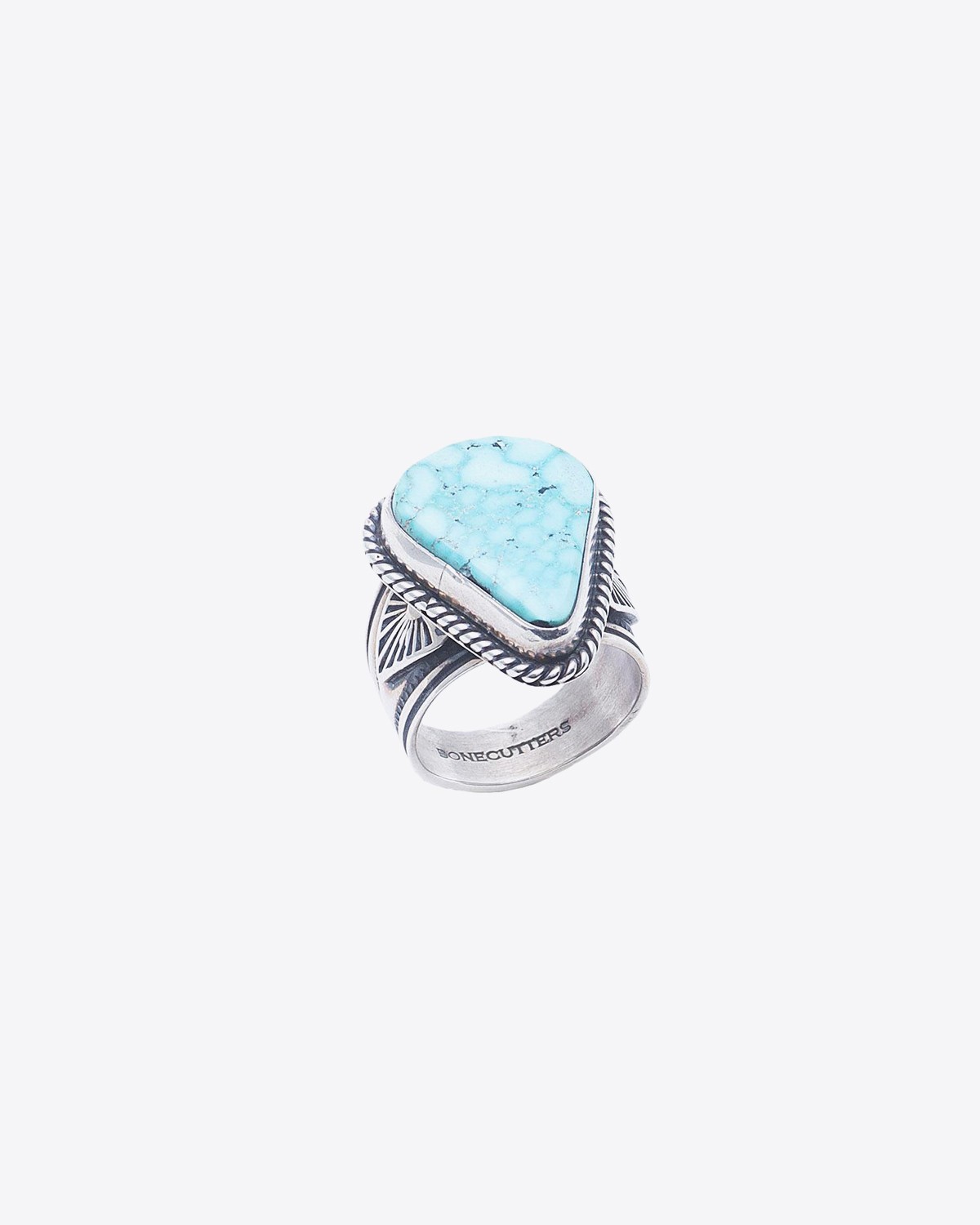 Harpo Bague Navajo Argent & Turquoise - BAATJH17