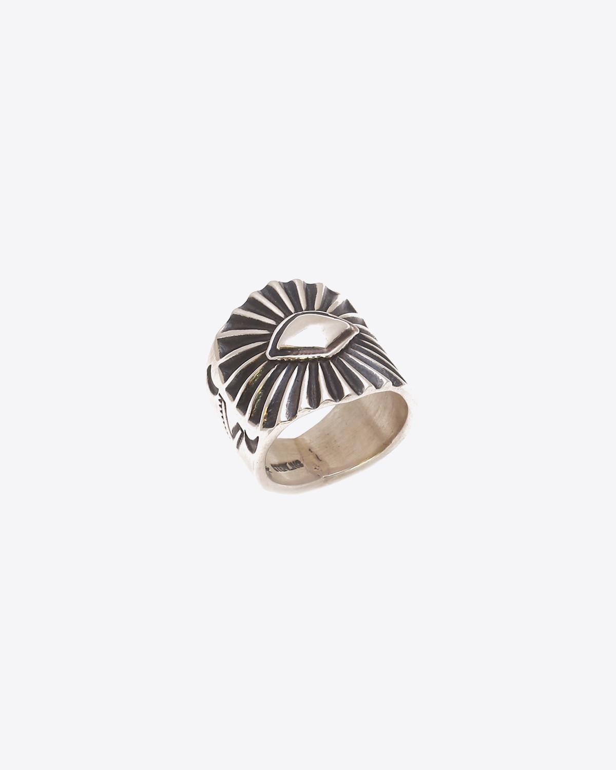 Harpo Bague Navajo Argent Mat BA1E17 pour Femme