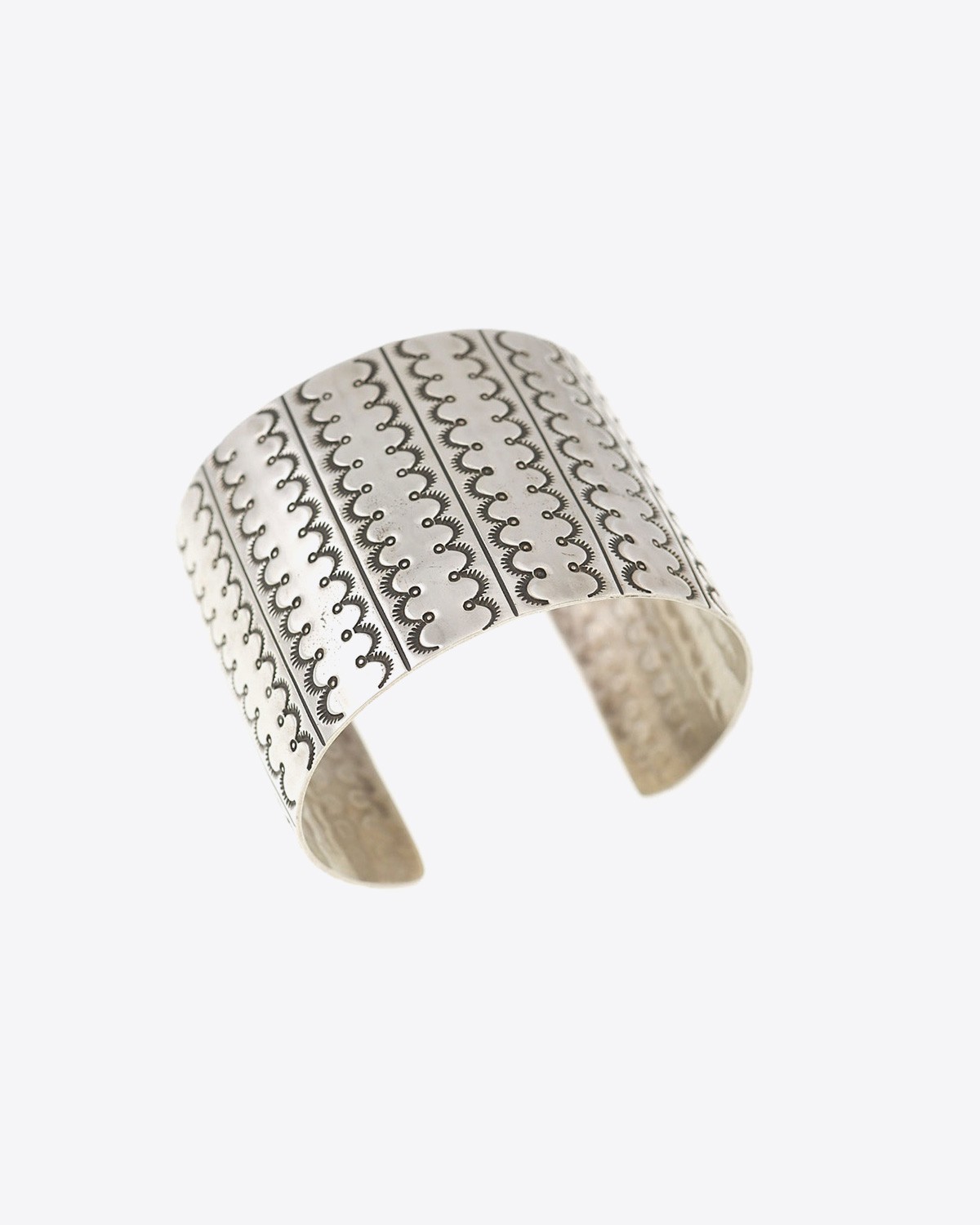 Image du produit Harpo Bracelet manchette Navajo en argent mat ciselé - BR01