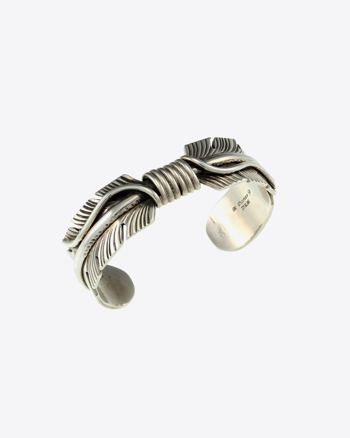 Harpo Bracelet Plume Navajo Argent - Br04 