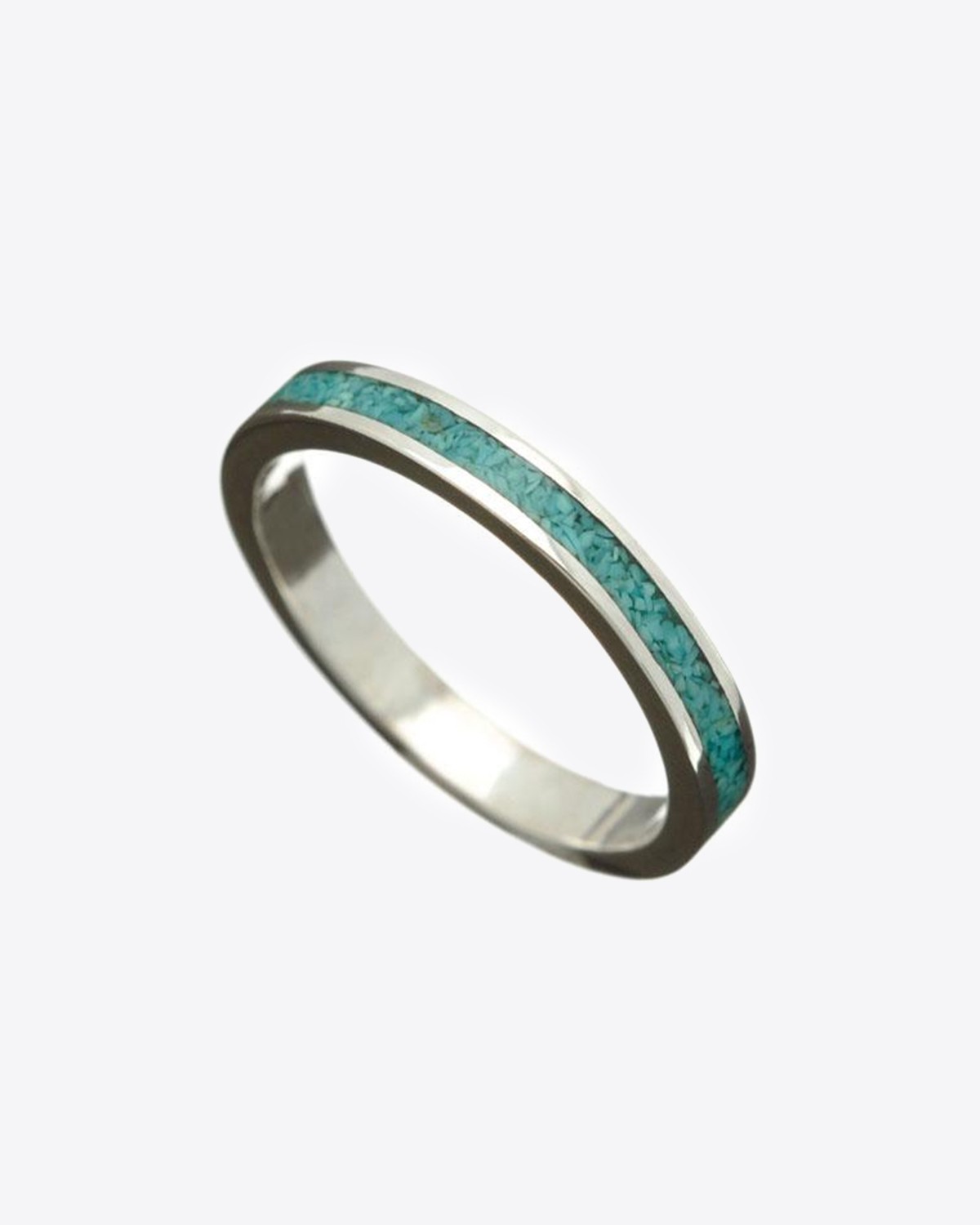 Image du produit Harpo Permanent Bague Navajo Inlay Anneau Turquoise R730T - 3