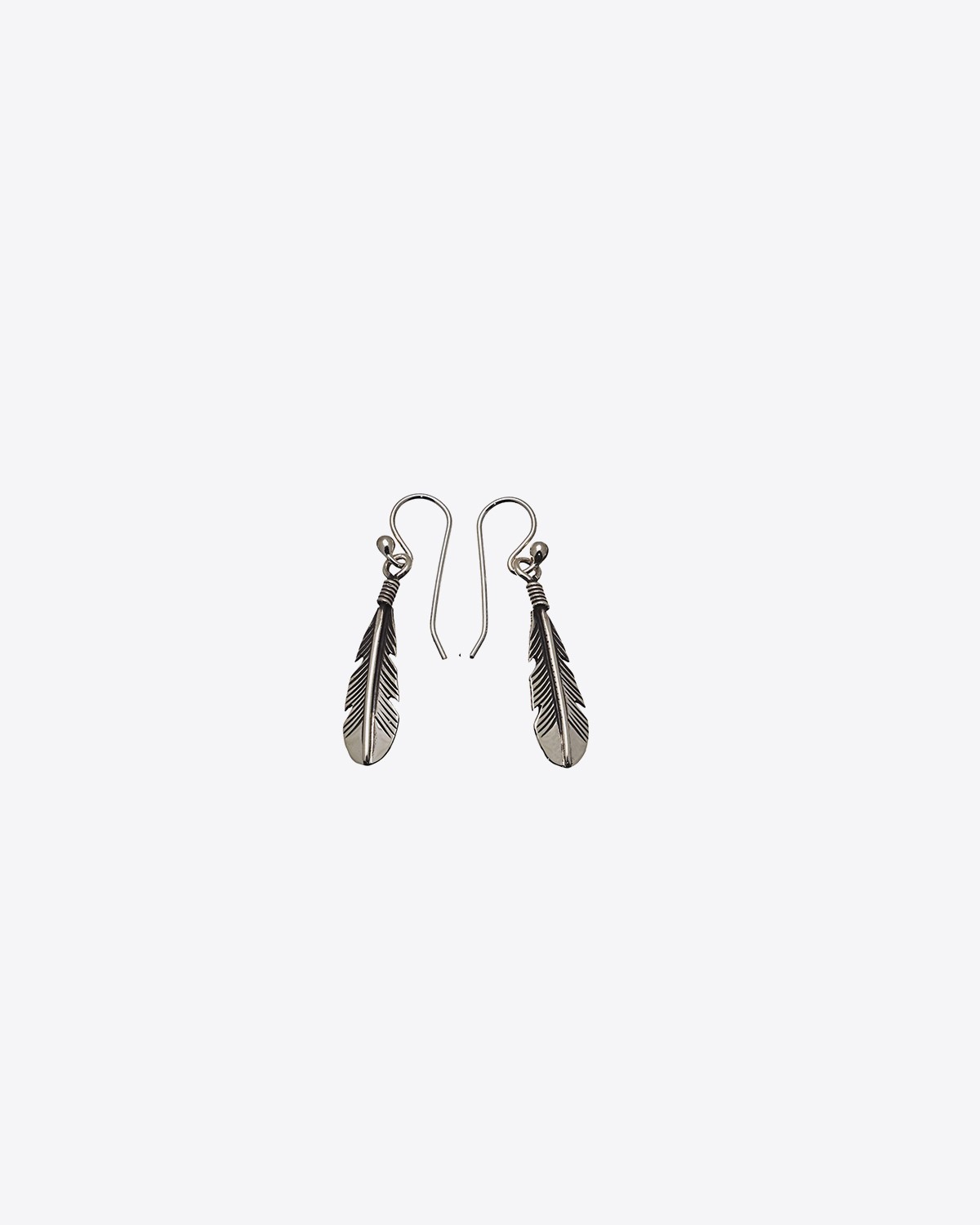 Harpo Permanent Boucles d'oreilles Argent Petites Plumes - BOW30