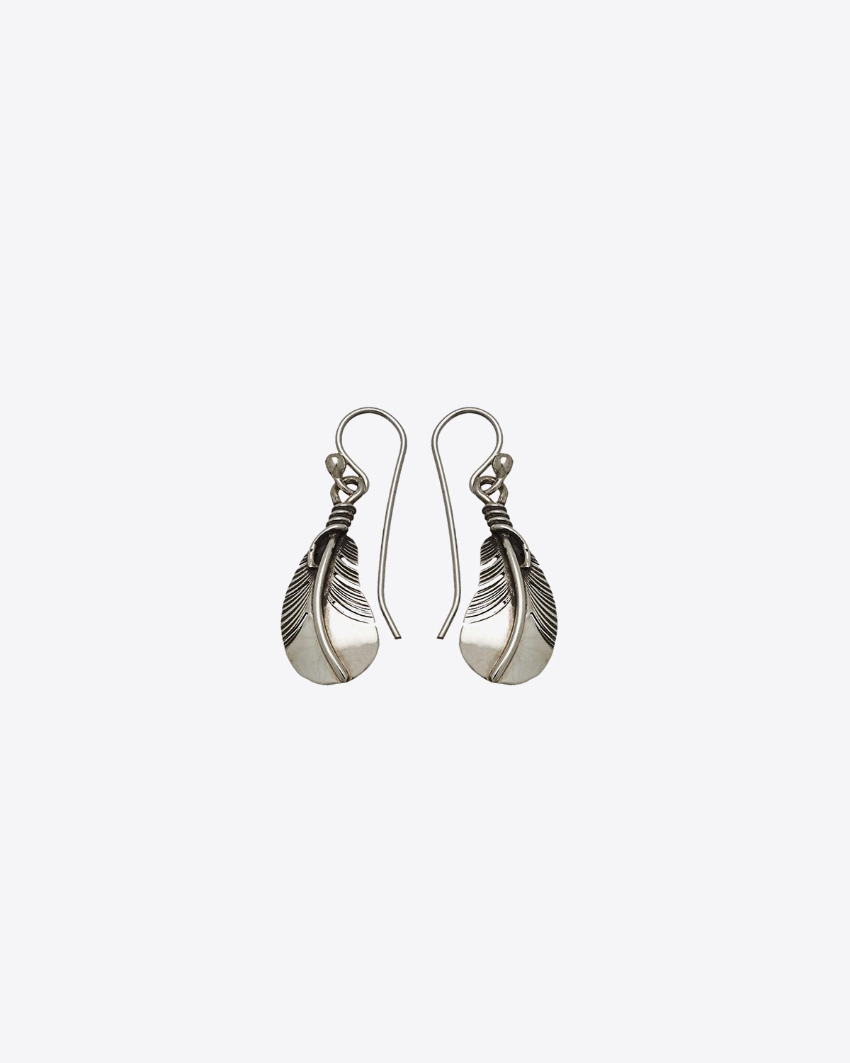 Harpo Permanent Boucles d'oreilles Plumes courbées Argent PM - BOW31