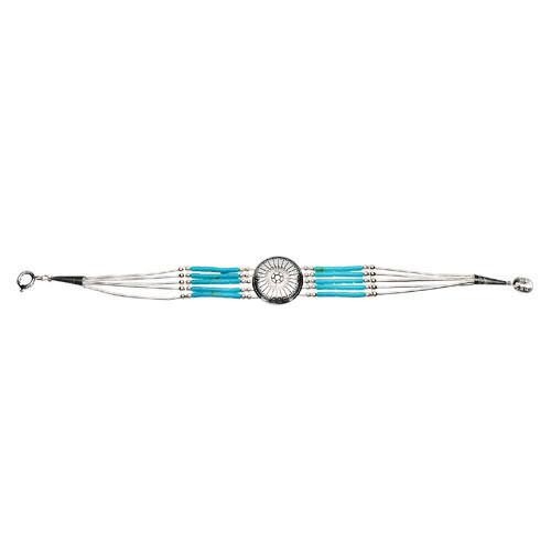 Harpo Permanent Bracelet Conchas GM Turquoise B310T