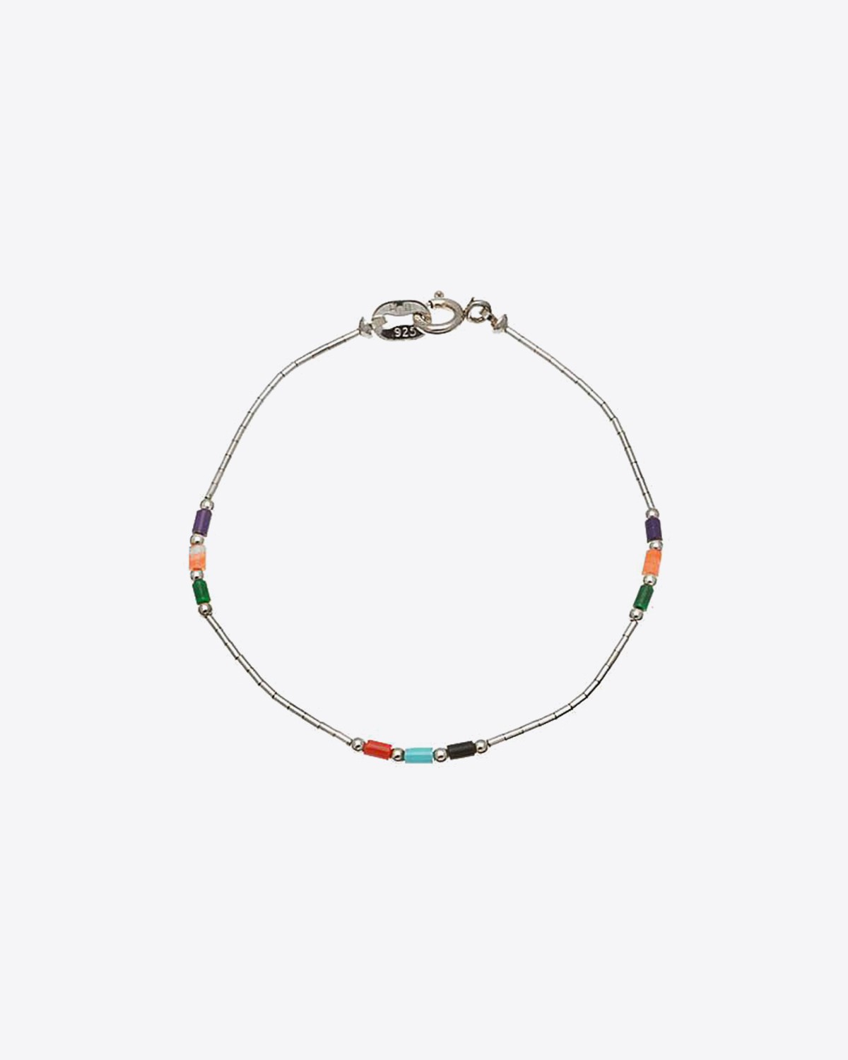 Harpo Permanent Bracelet Liquid Silver Trio Multicolore B302M