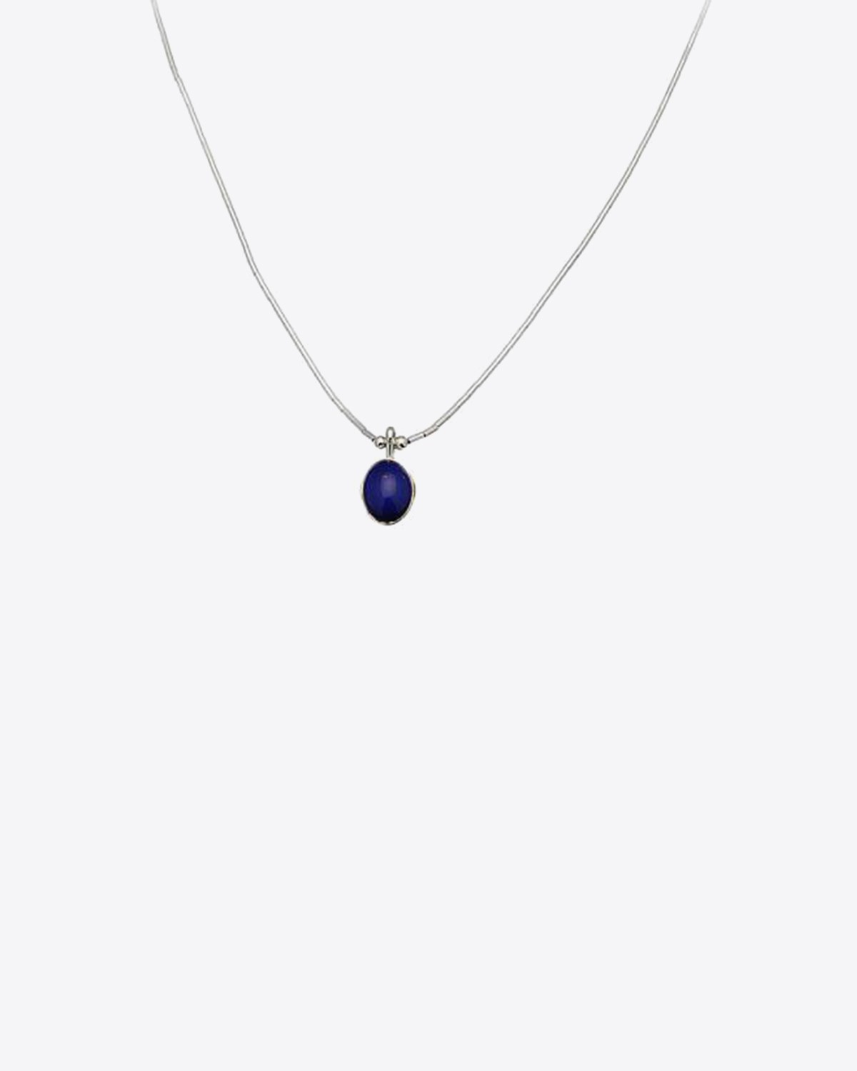 Harpo Permanent Collier Liquid Silver Cabochon Lapis N331L 