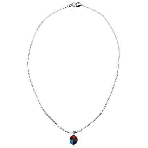 Harpo Permanent Collier Liquid Silver Cabochon Multicolore N331M