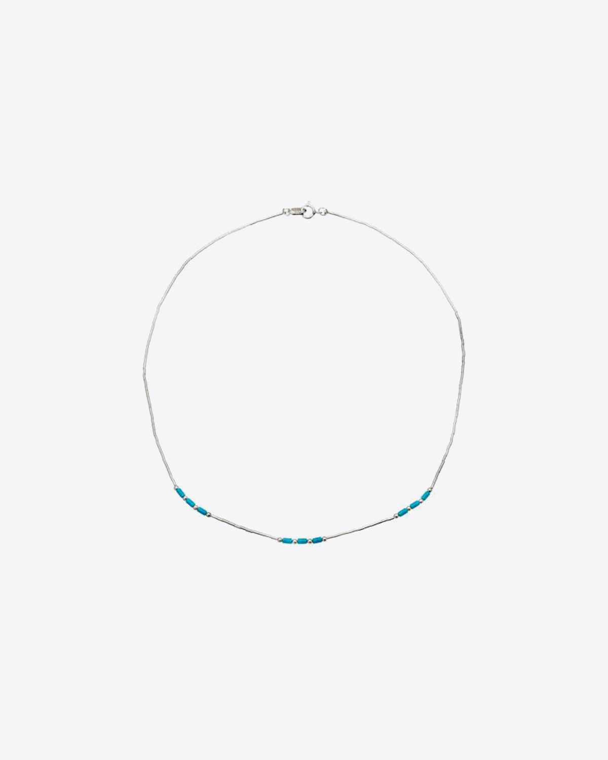 Harpo Permanent Collier Liquid Silver Trio Turquoise N302T