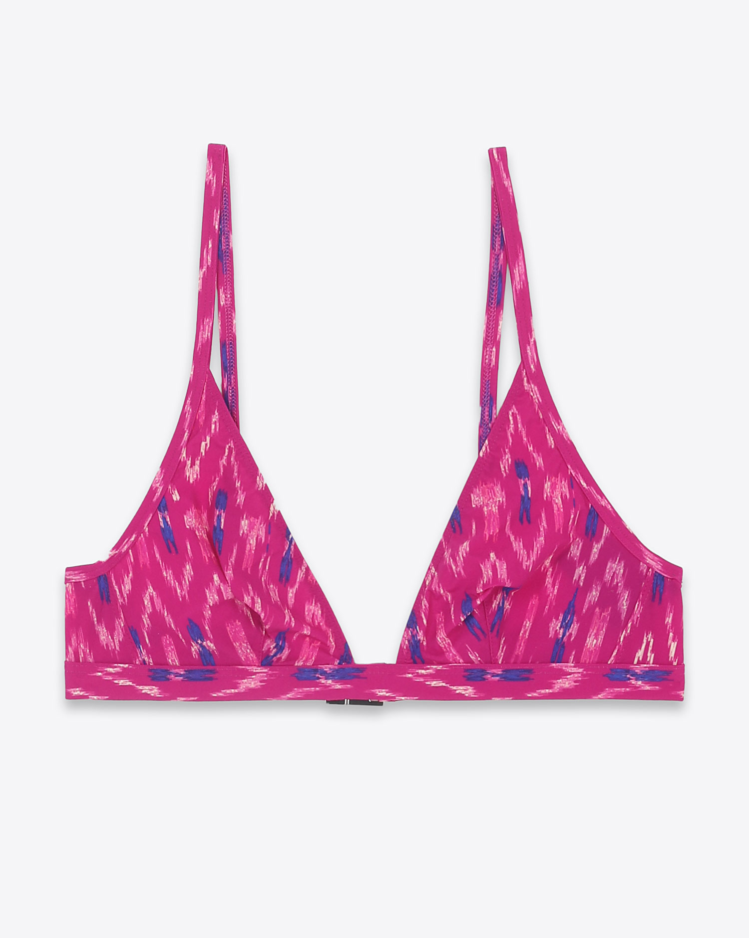  Haut de maillot de bain forme triangle imprimé fuchsia Niall Isabel Marant Etoile.   