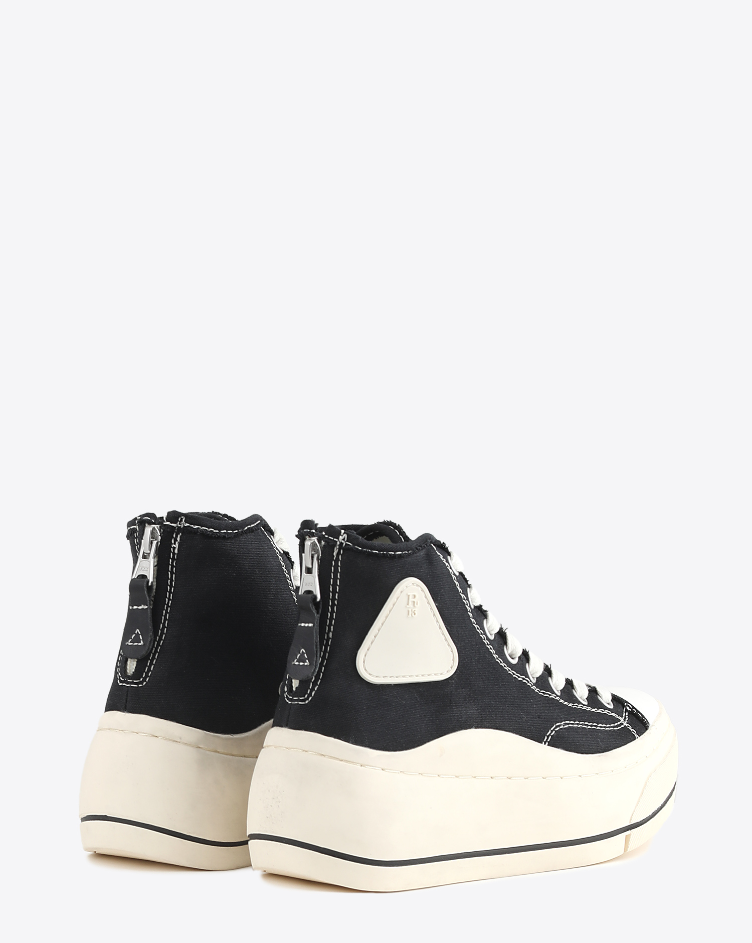 R13 Denim Collection Sneakers Kurt High Top - Black