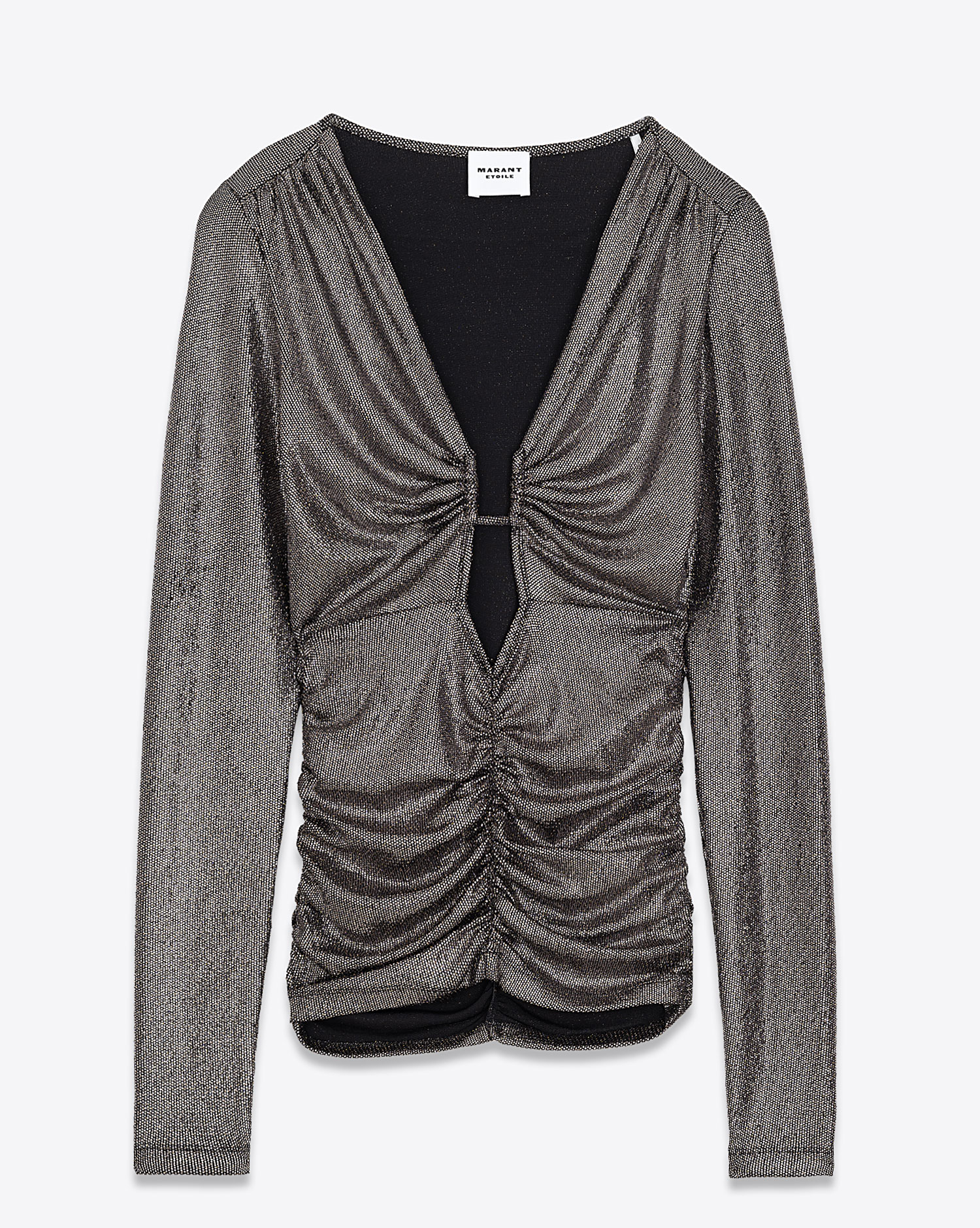 Produit Top manches longues Buffy Isabel Marant Etoile métallique noir. 