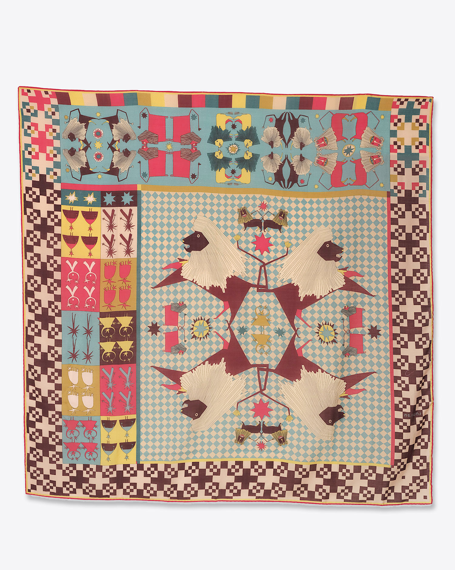 Produit Foulard Leo Rumi Su en laine. 