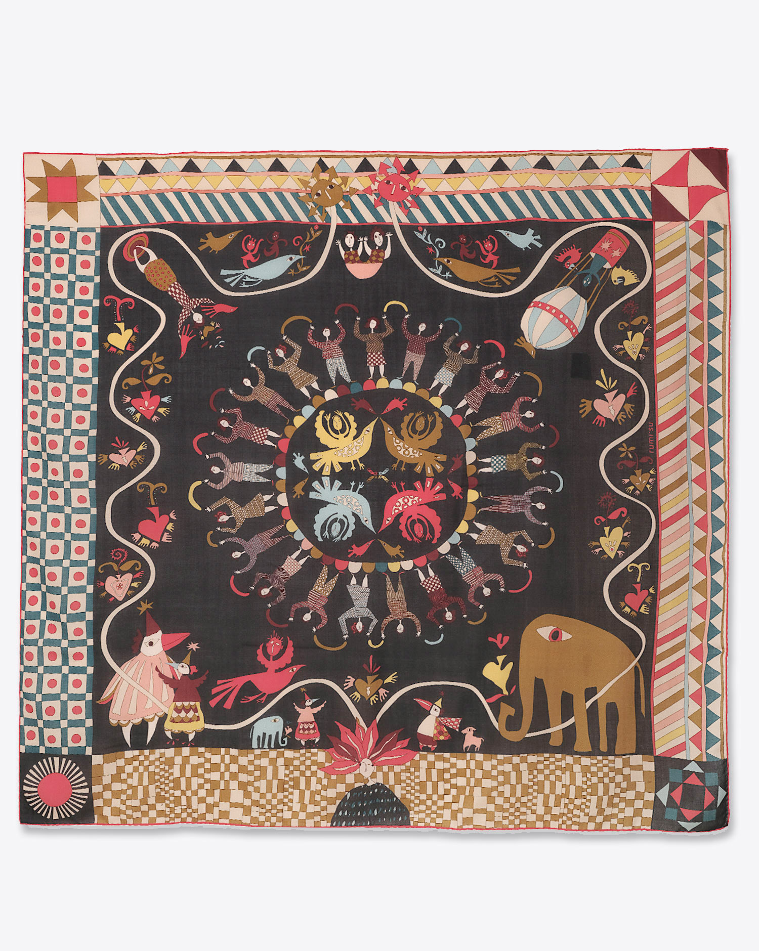 Produit Foulard Rumi Su Tree of heart en laine 