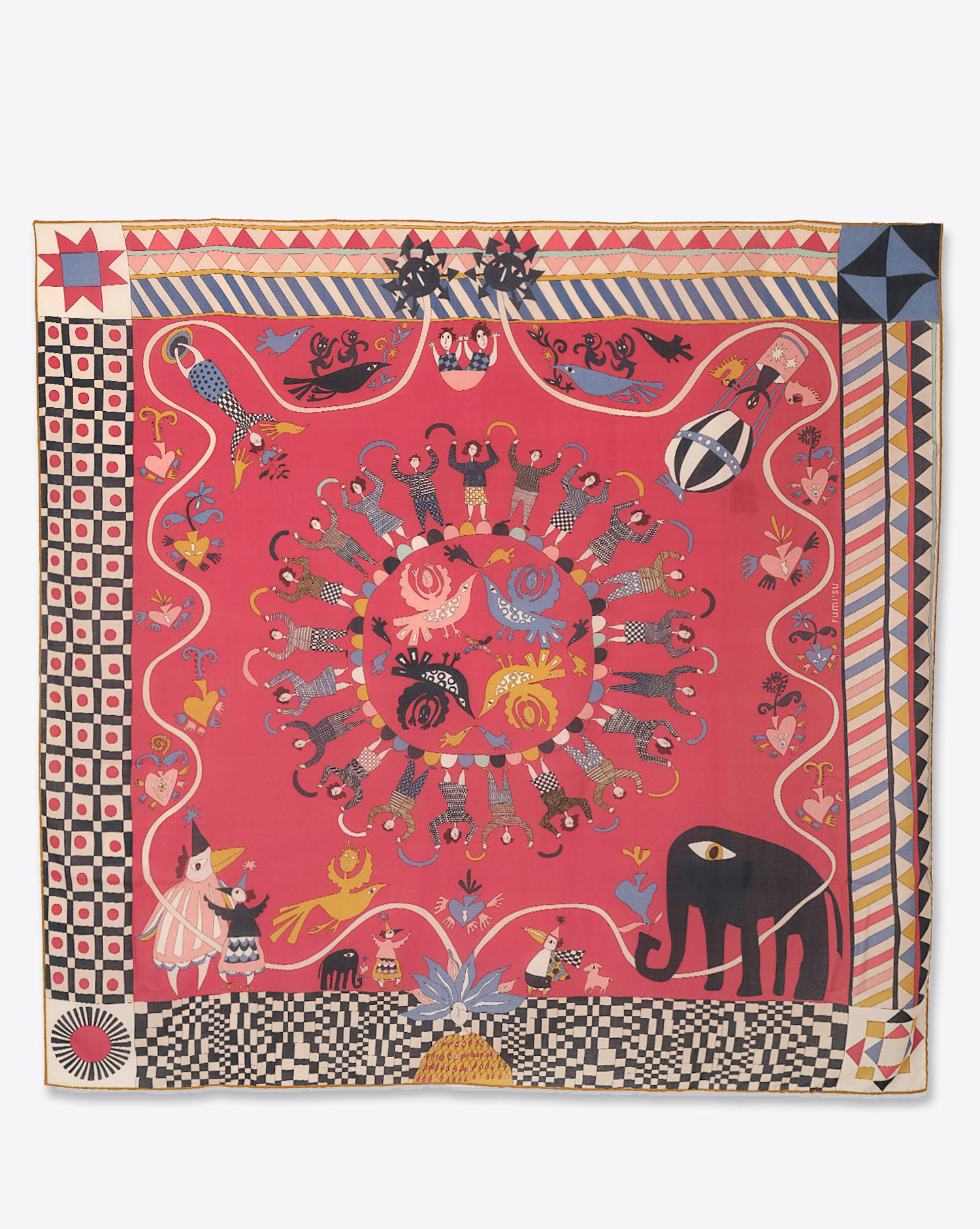 Produit Foulard Tree of Hearts Rumisu en laine 