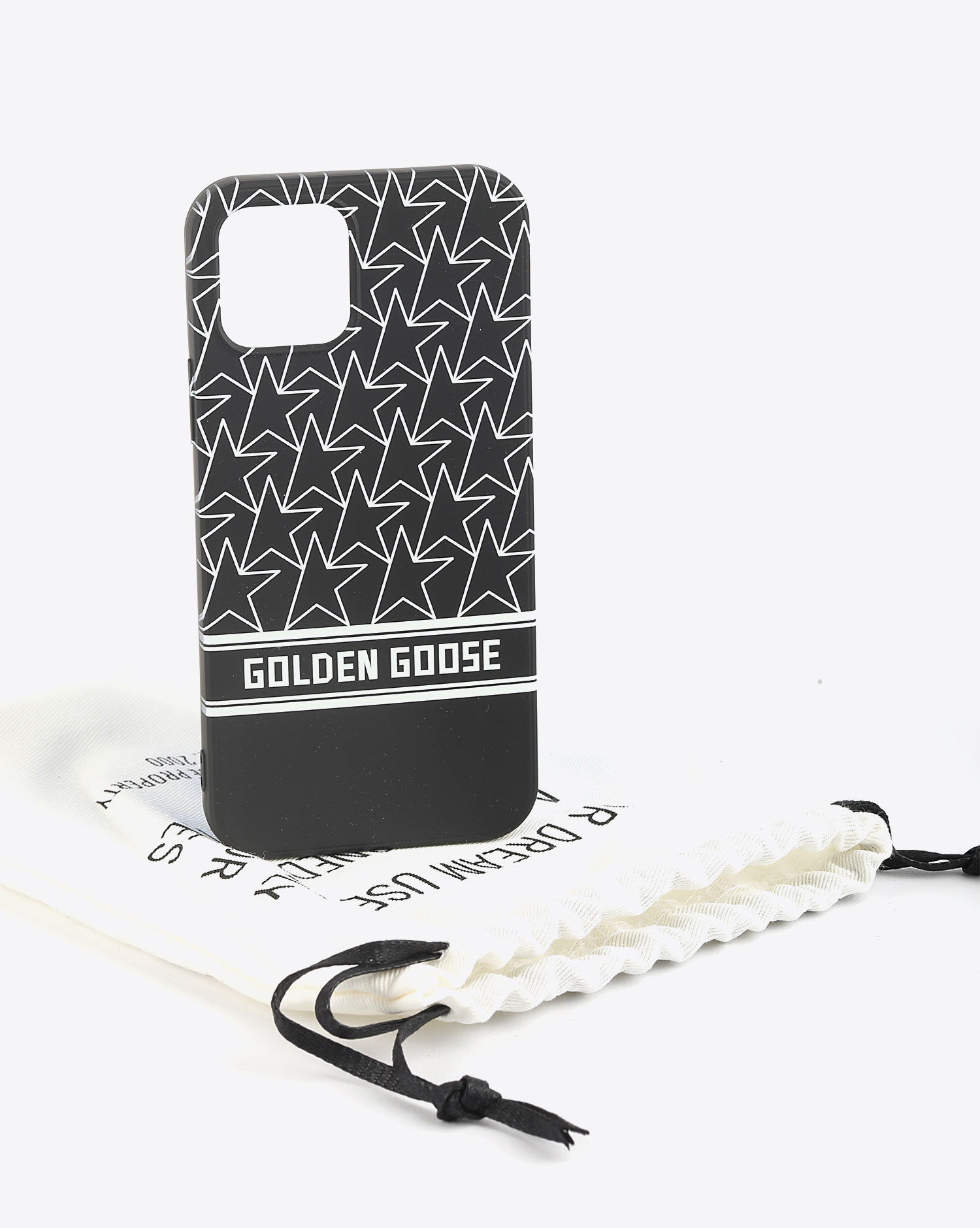 Golden Goose coque I-Phone 12/12 Pro – Monogram Black White 80203