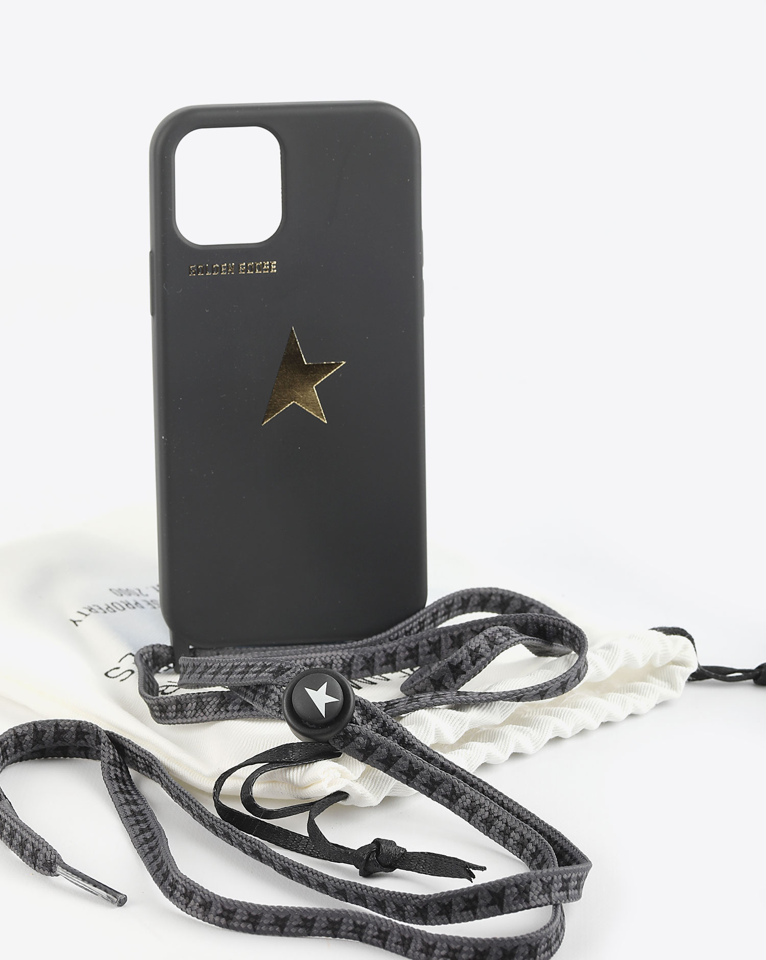 Golden Goose coque  I-Phone 12/12 Pro Cover – Black Gold 90200
