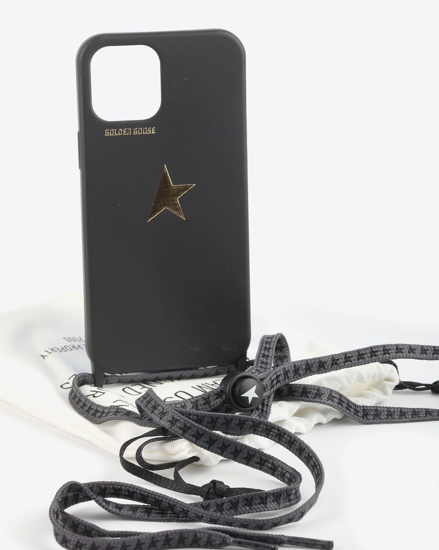 Golden Goose coque  I-Phone 12/12 Pro Max – Black Gold 90200
