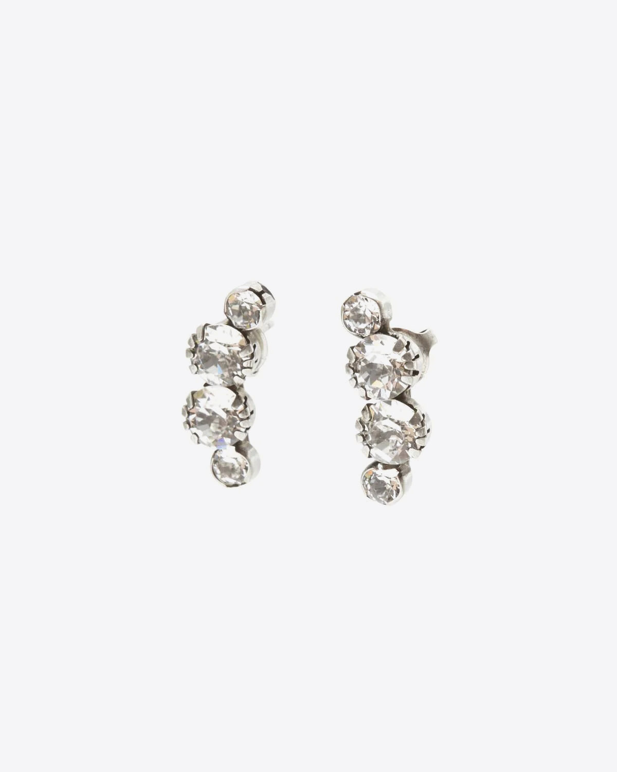 Produit Boucles d'Oreilles A Wild Shore Isabel Marant en Métal Argenté et Strass