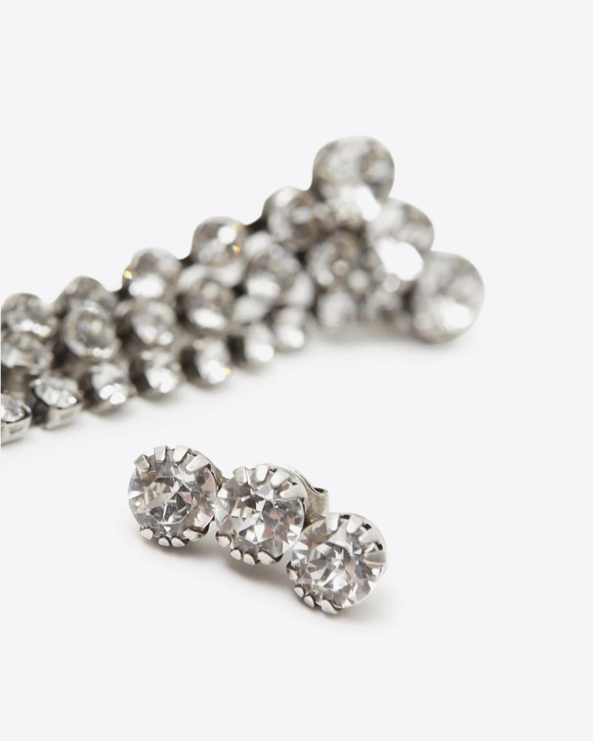 ISABEL MARANT Wild Shore Silver-Tone Crystal Earrings in