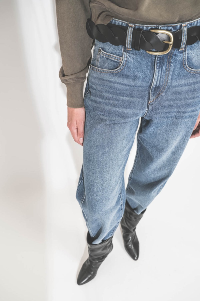 Jean Oriane Isabel Marant Etoile en denim bleu.