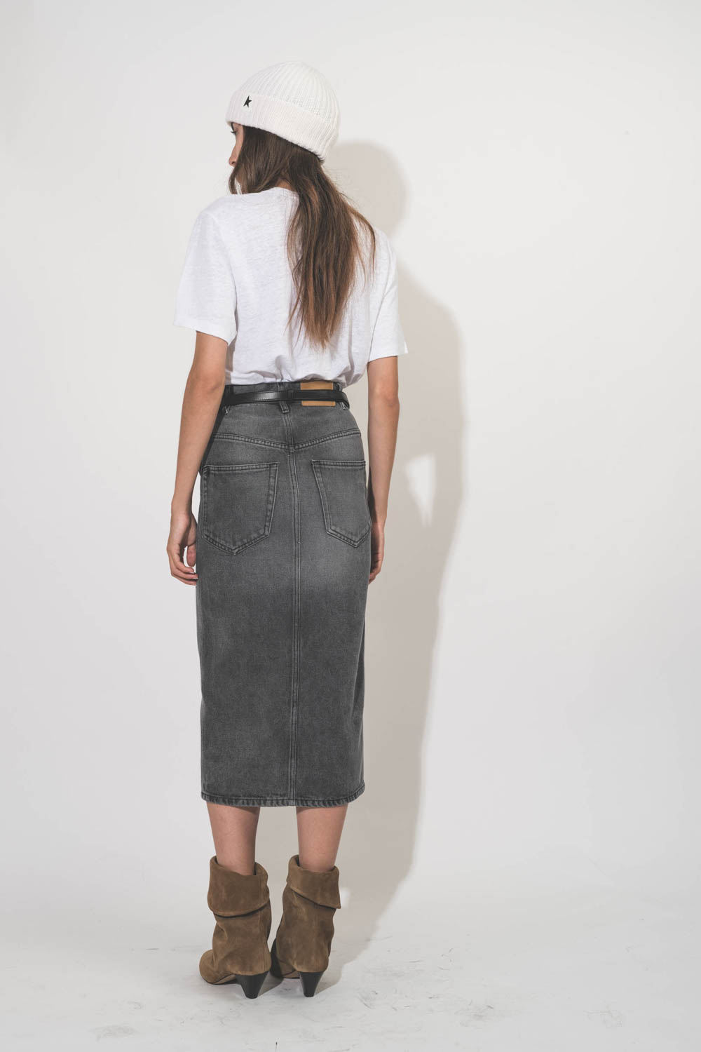 Isabel Marant Etoile Jupe Tilauria – Gris Clair