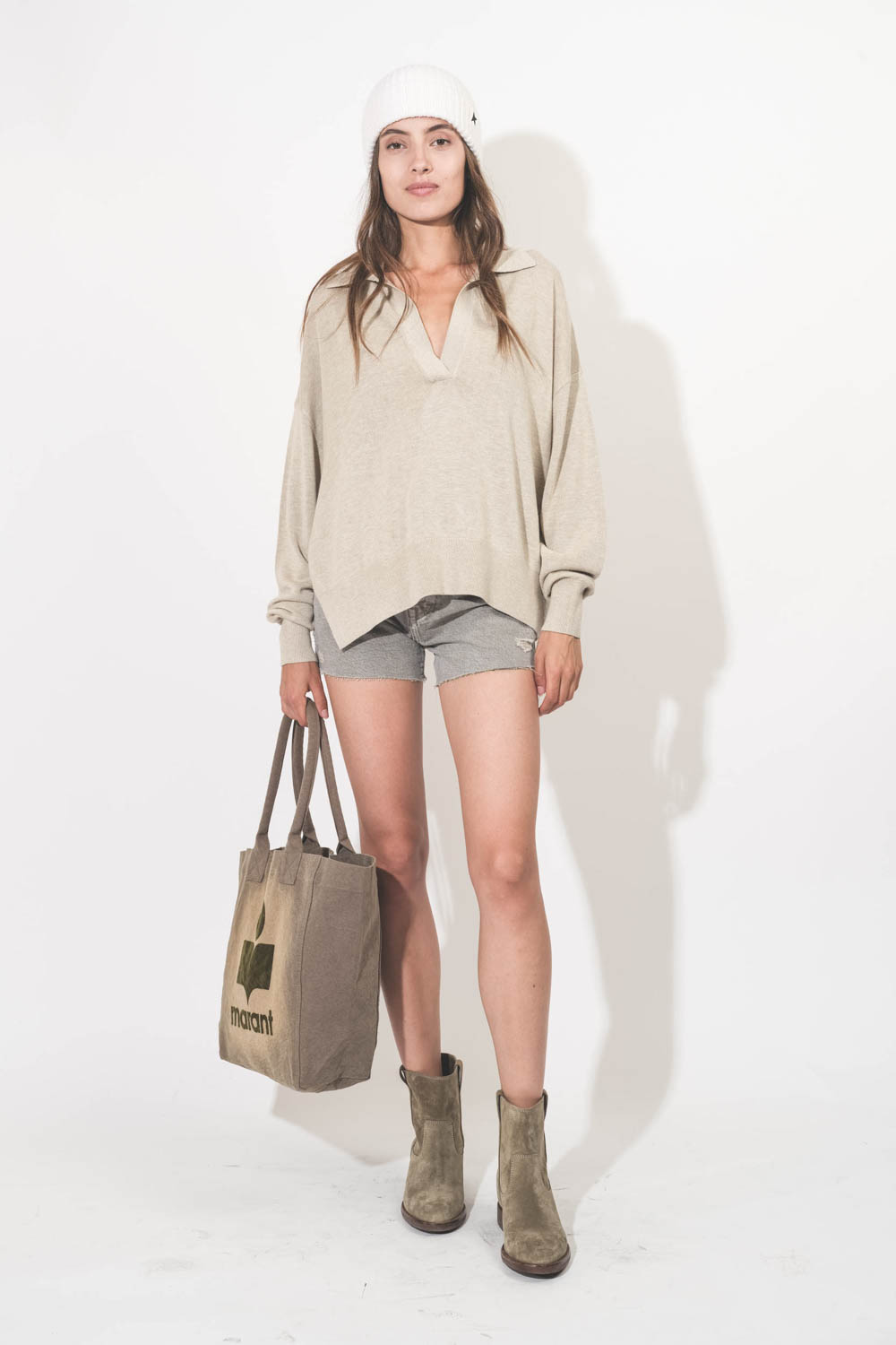 Isabel Marant Etoile Pull Galix Beige