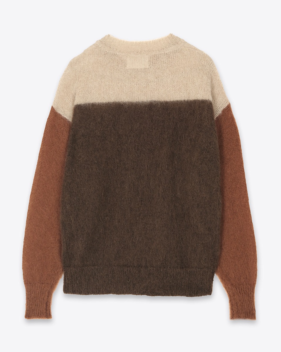 Pull Madeline Isabel Marant Etoile en laine et mohair Rust. Vue de dos.