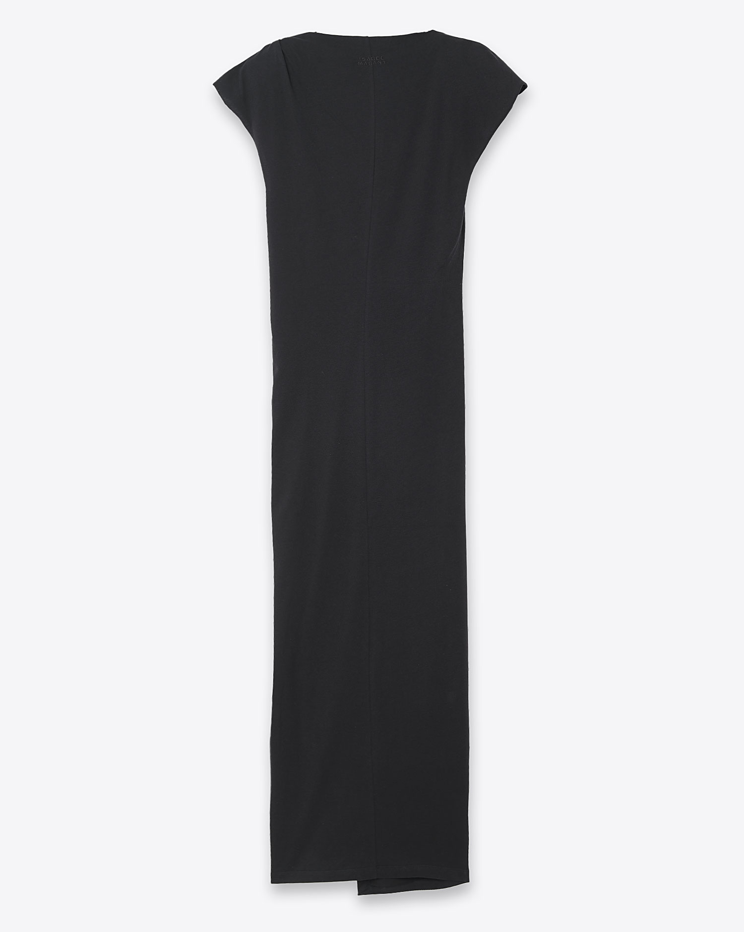 Produit Robe longue Nadela Isabel Marant Etoile en jersey de coton noir. Dos.