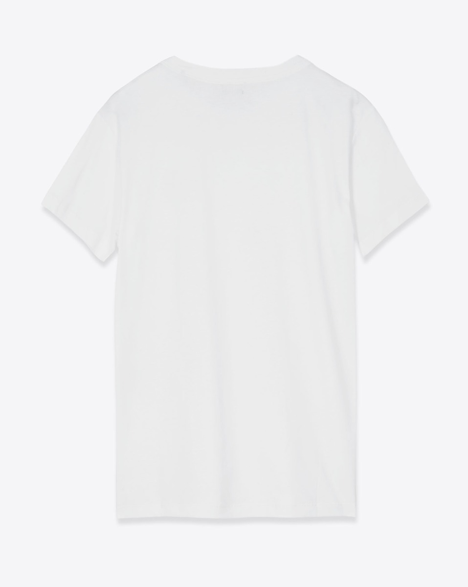 T-shirt Aby Isabel Marant &Eacute;toile en coton blanc mini logo brod&eacute; ton sur ton au-dessus de la poitrine. Vue de dos.